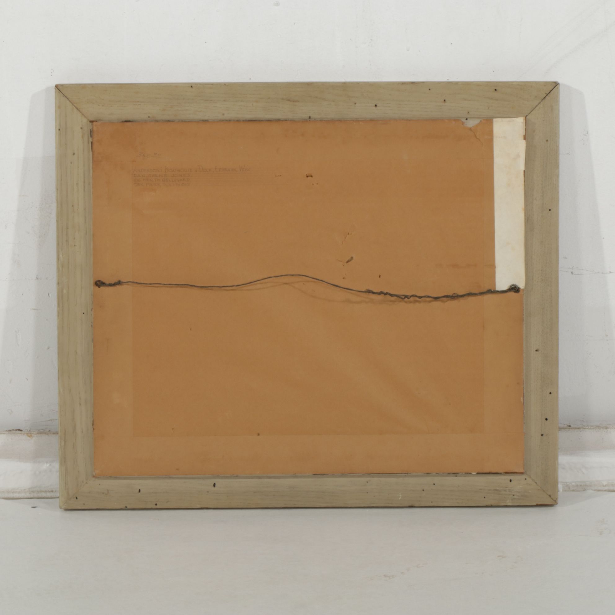 Dan Burne Jones Oil Painting "Anderson Boathouse & Dock - Ephraim, Wisconsin"