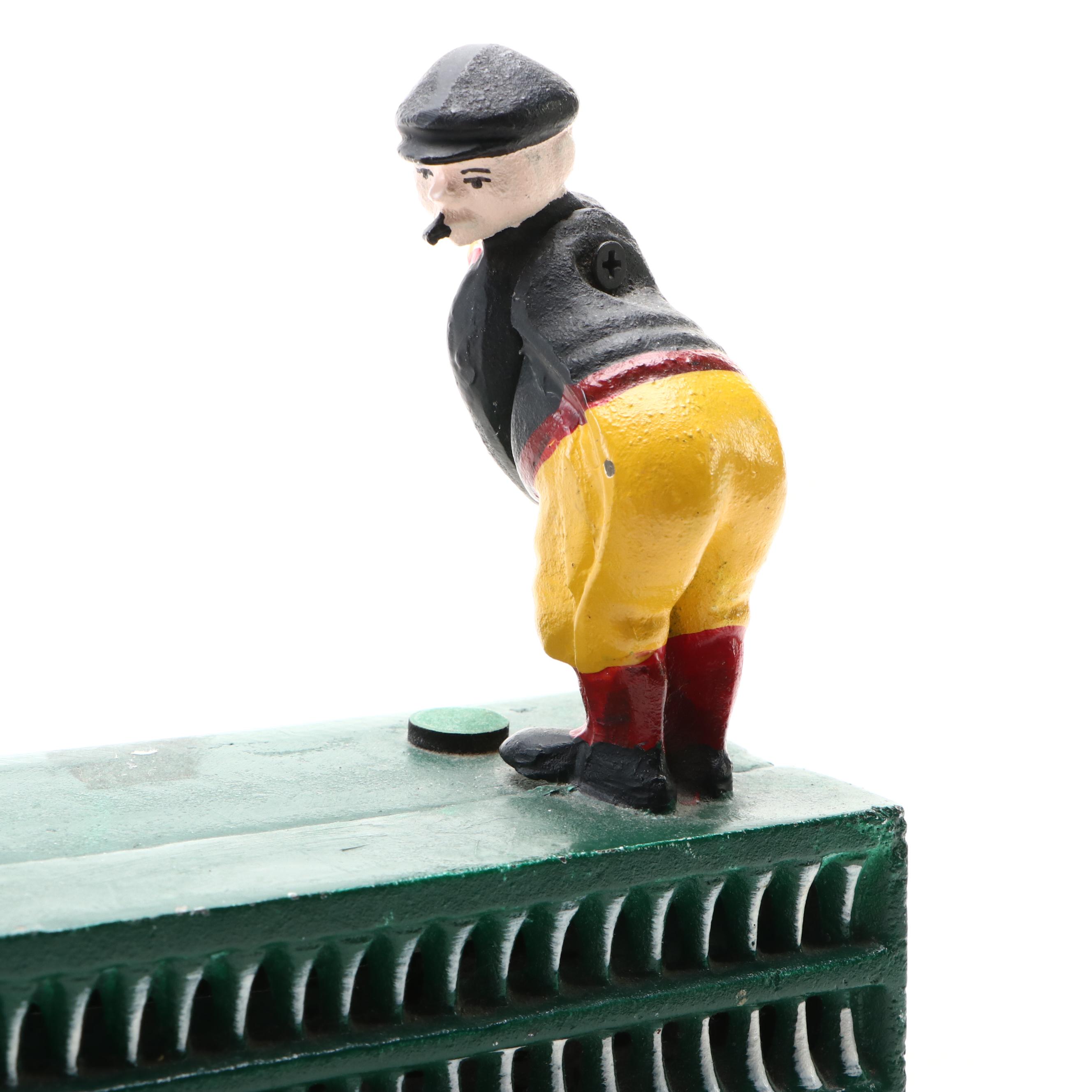 Upper Deck Cast Iron Golfer Bank
