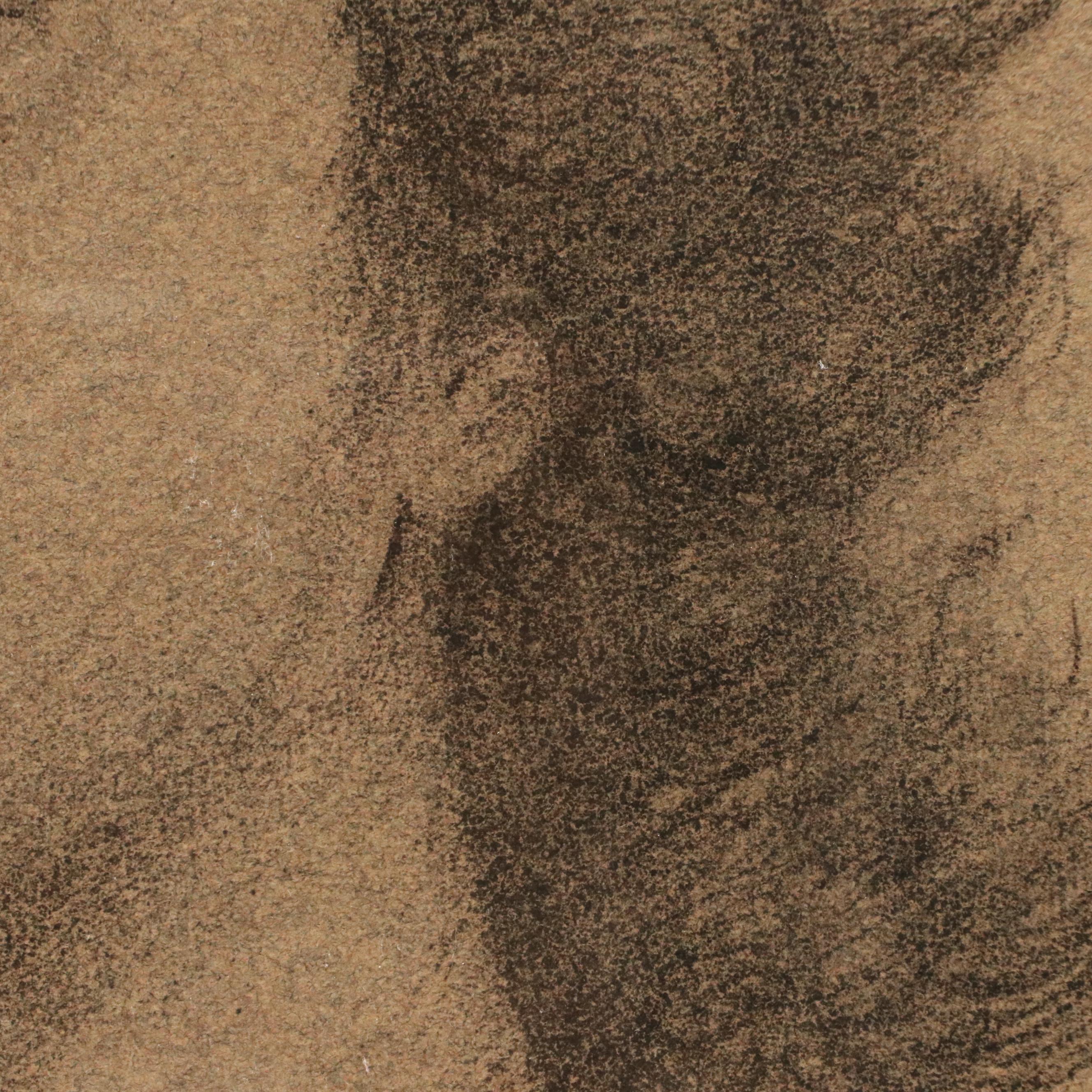 Bernard LePoris Graphite Drawing Portrait of Young Woman, 1937