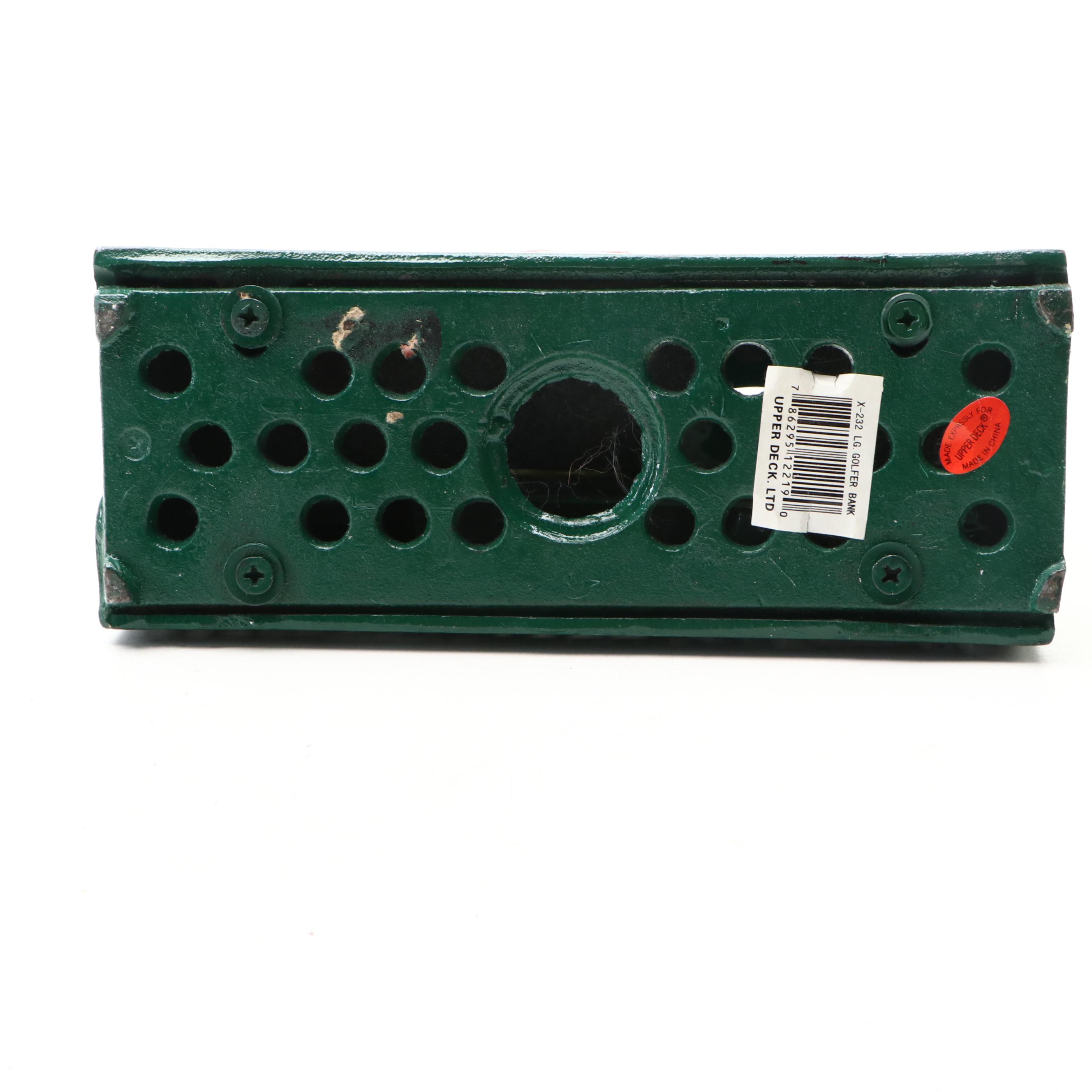 Upper Deck Cast Iron Golfer Bank