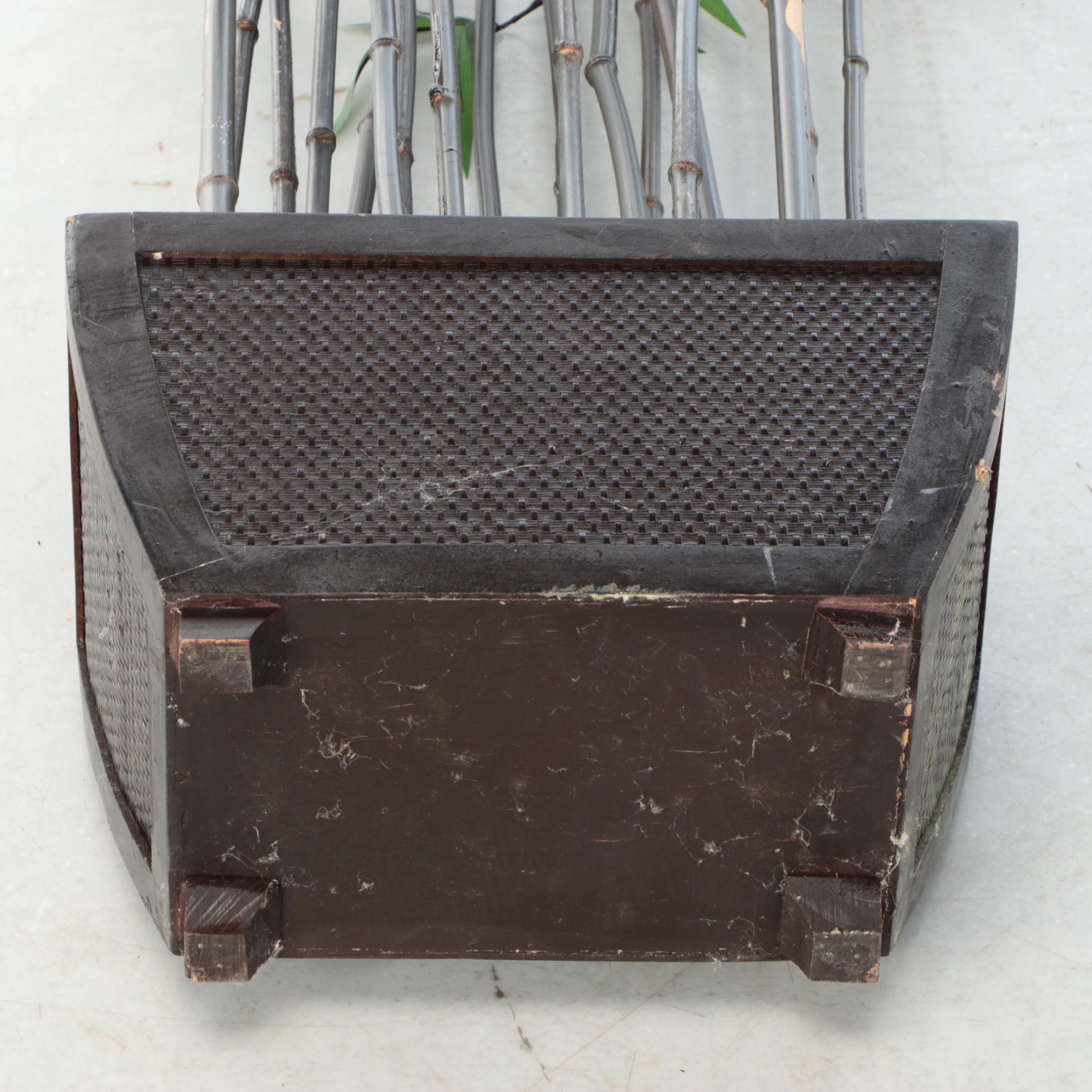 Potted Faux Bamboo Shoots