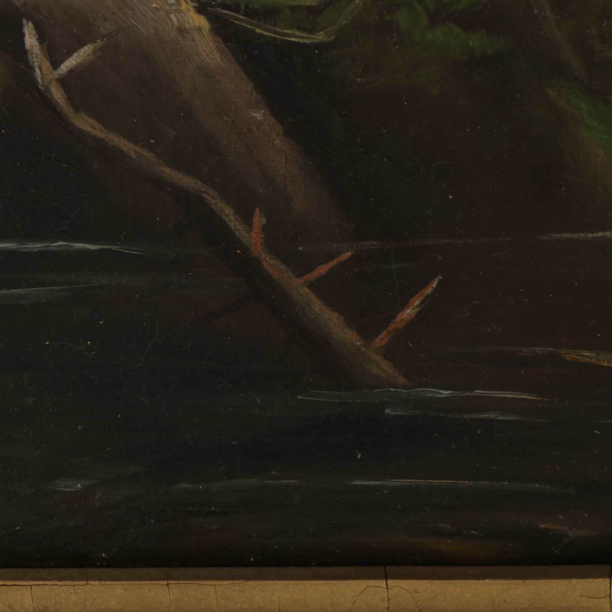 American School Western Landscape Oil Painting of Mt. McLaughlin, 1893