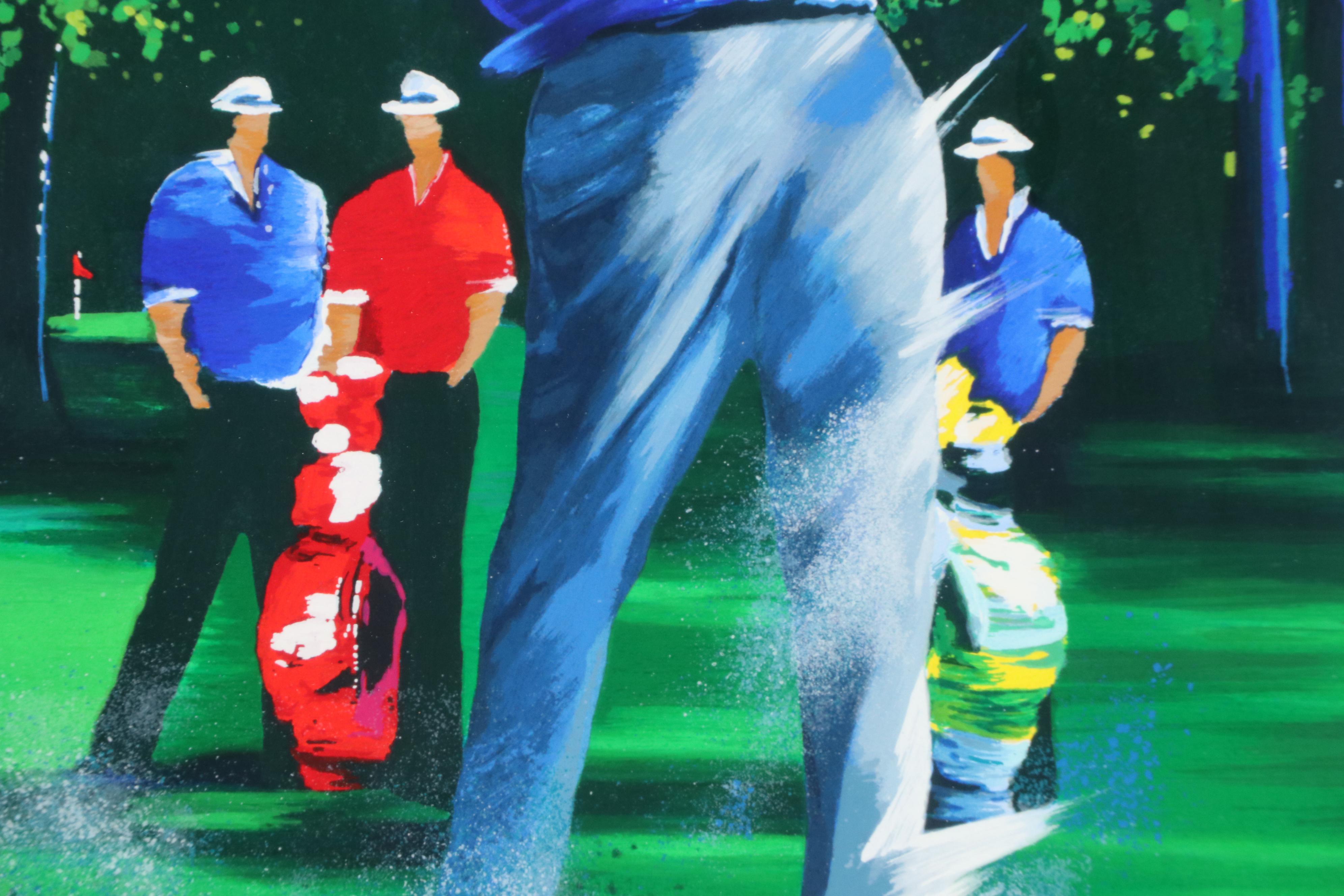 Victor Spahn Golf Serigraph "Swing II," 1999