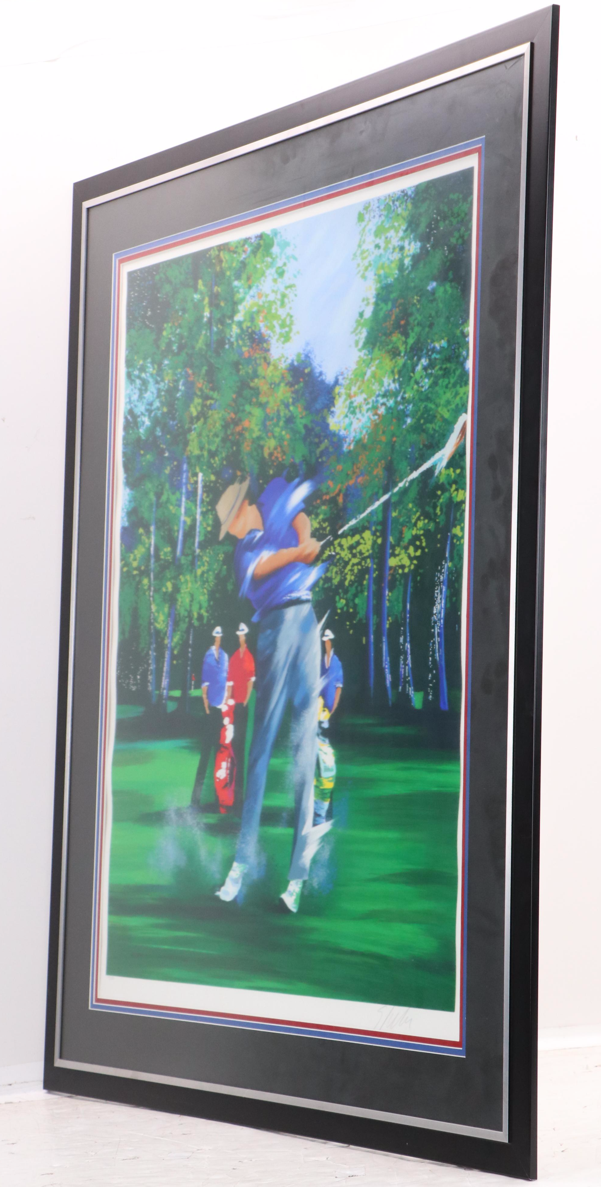 Victor Spahn Golf Serigraph "Swing II," 1999