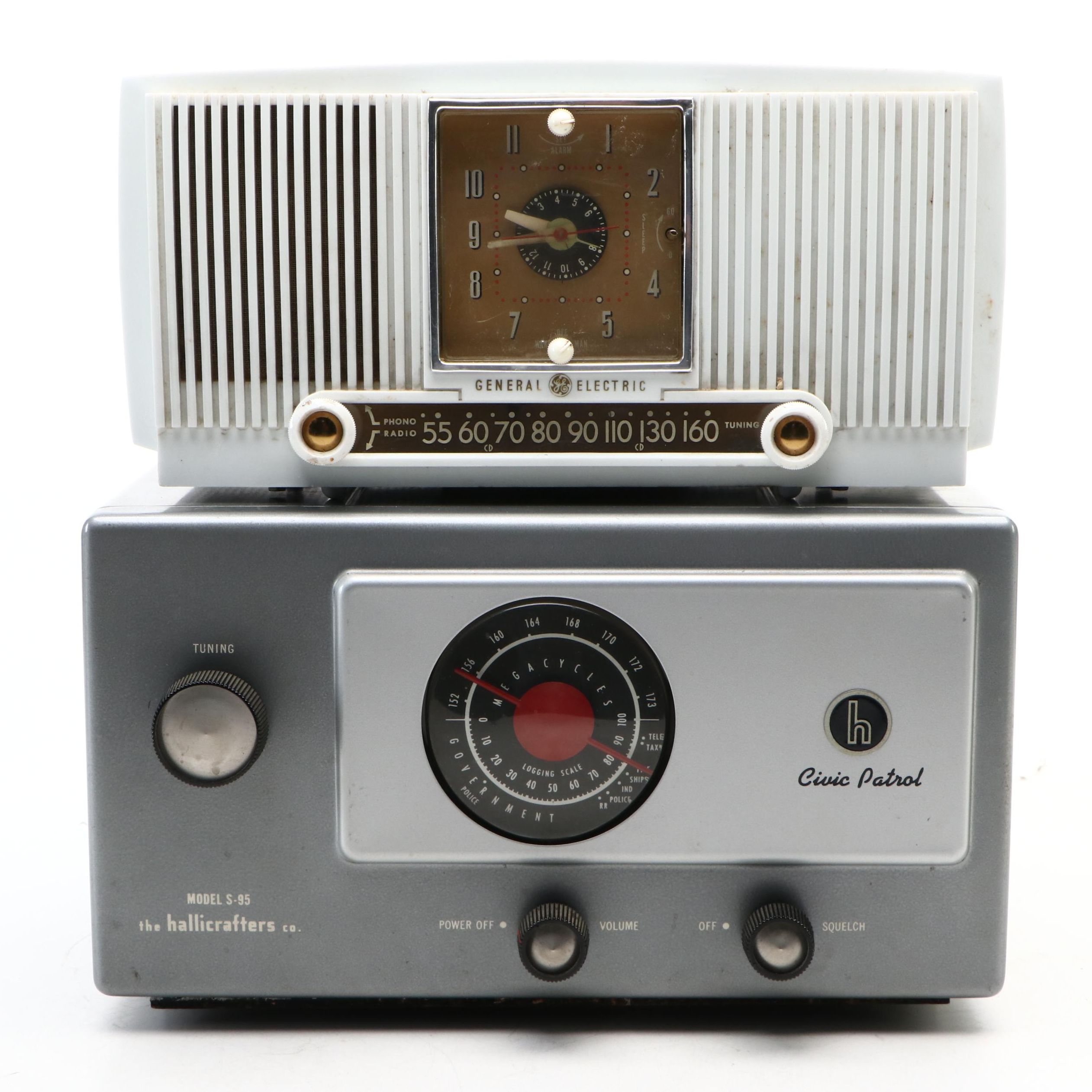 Halicrafters S-94 Receiver and General Electric Radios, 1950s