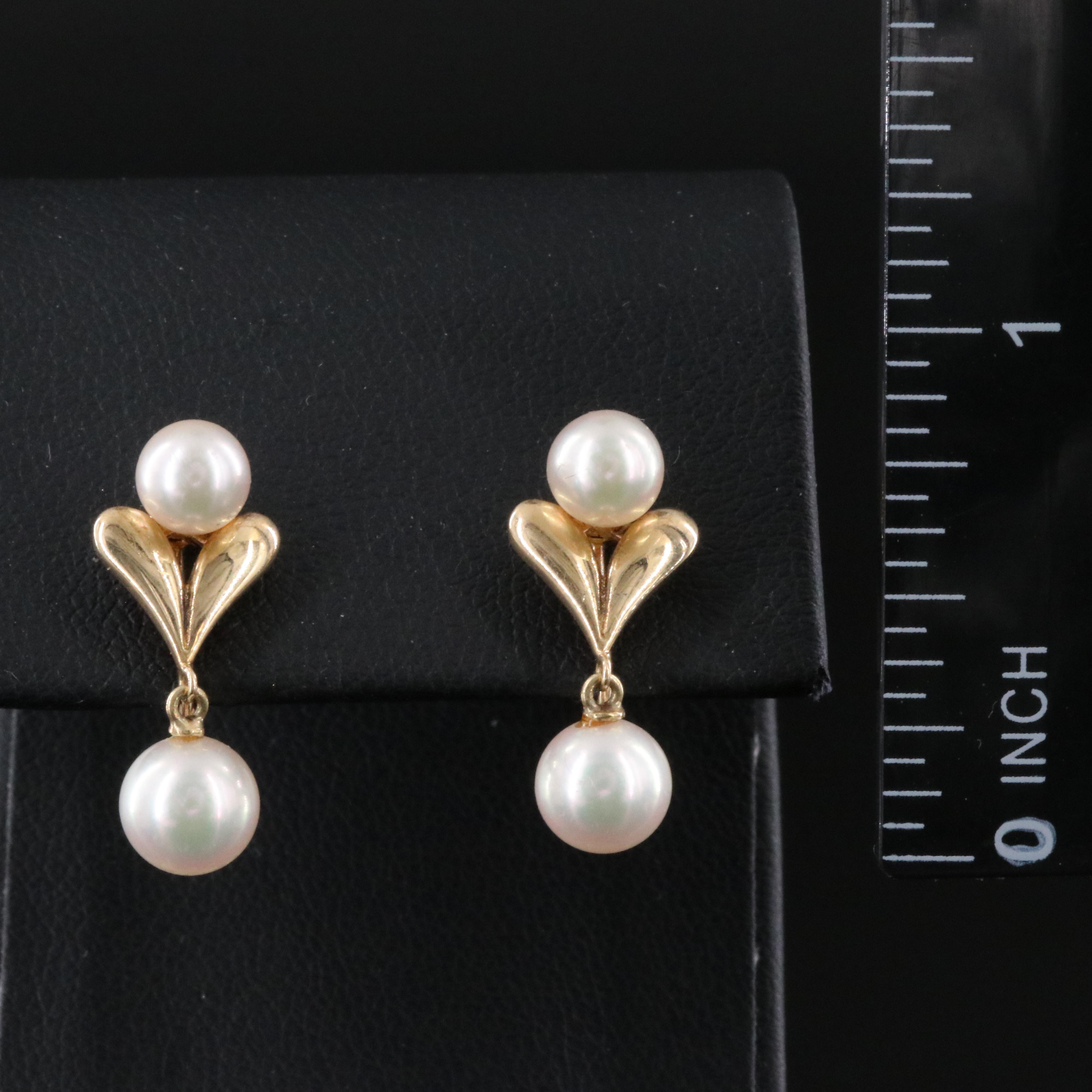 14K Mikimoto Pearl Earrings
