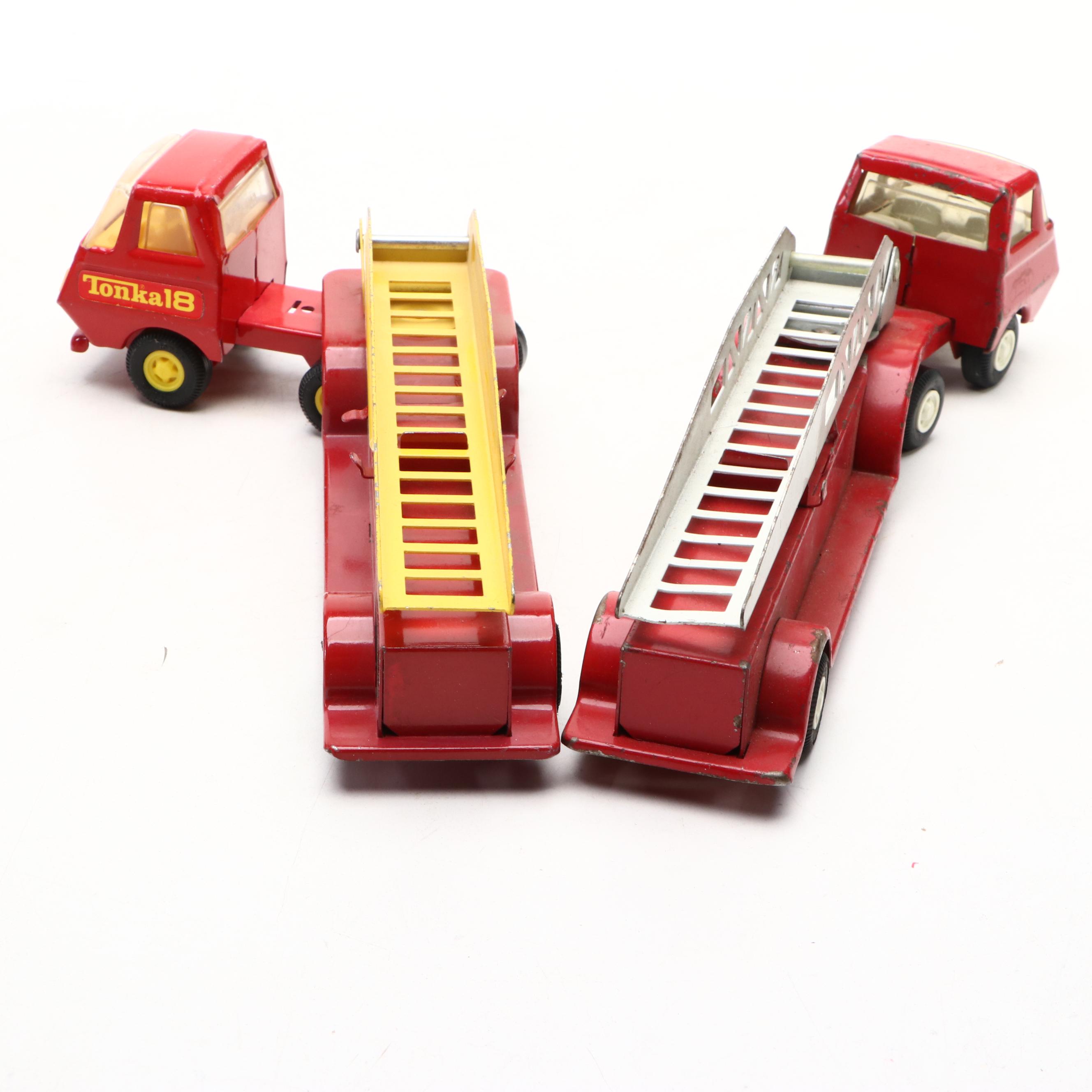 Tonka "Hook N' Ladder" and More Pressed Steel Toy Trucks, 1970s