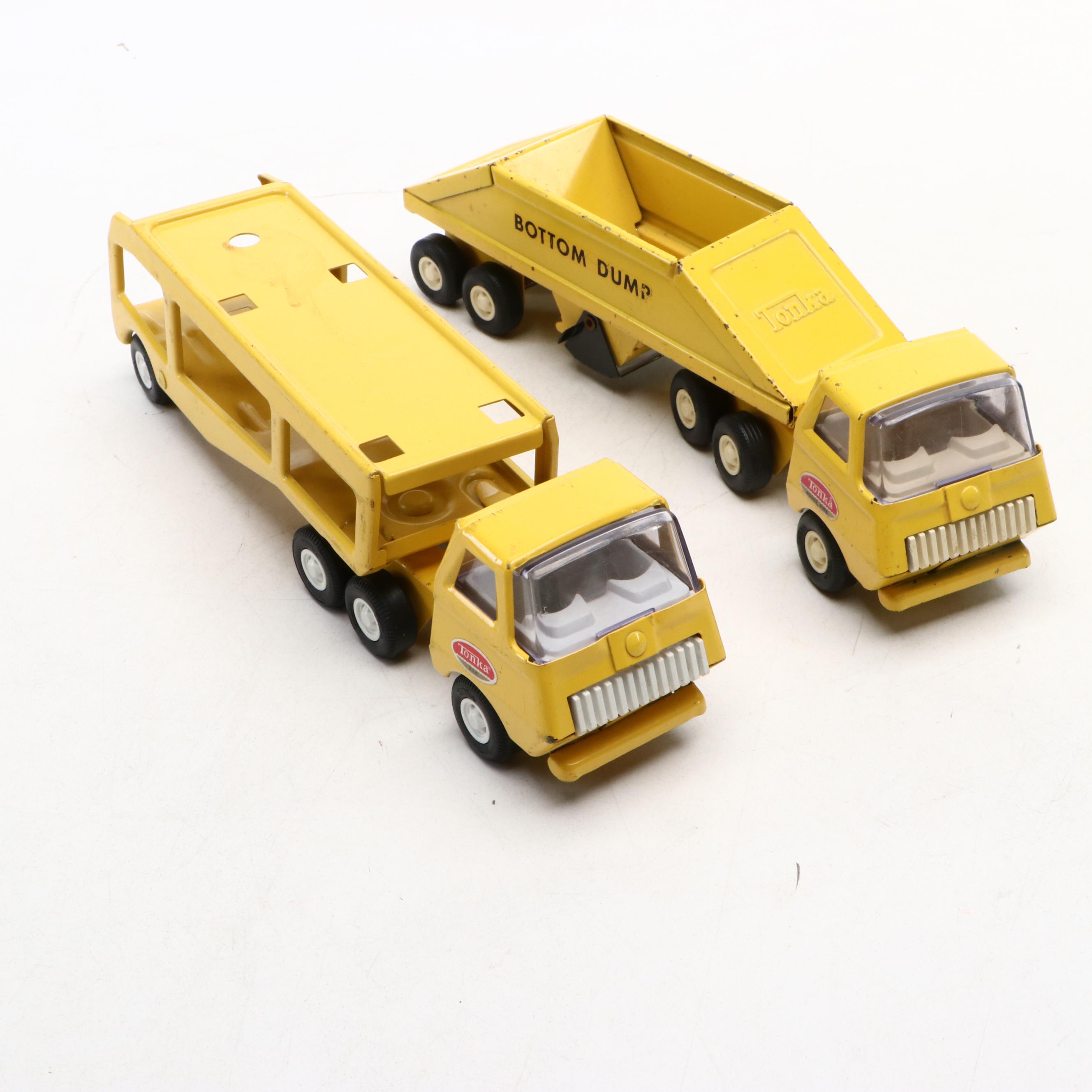 Tonka "Hook N' Ladder" and More Pressed Steel Toy Trucks, 1970s