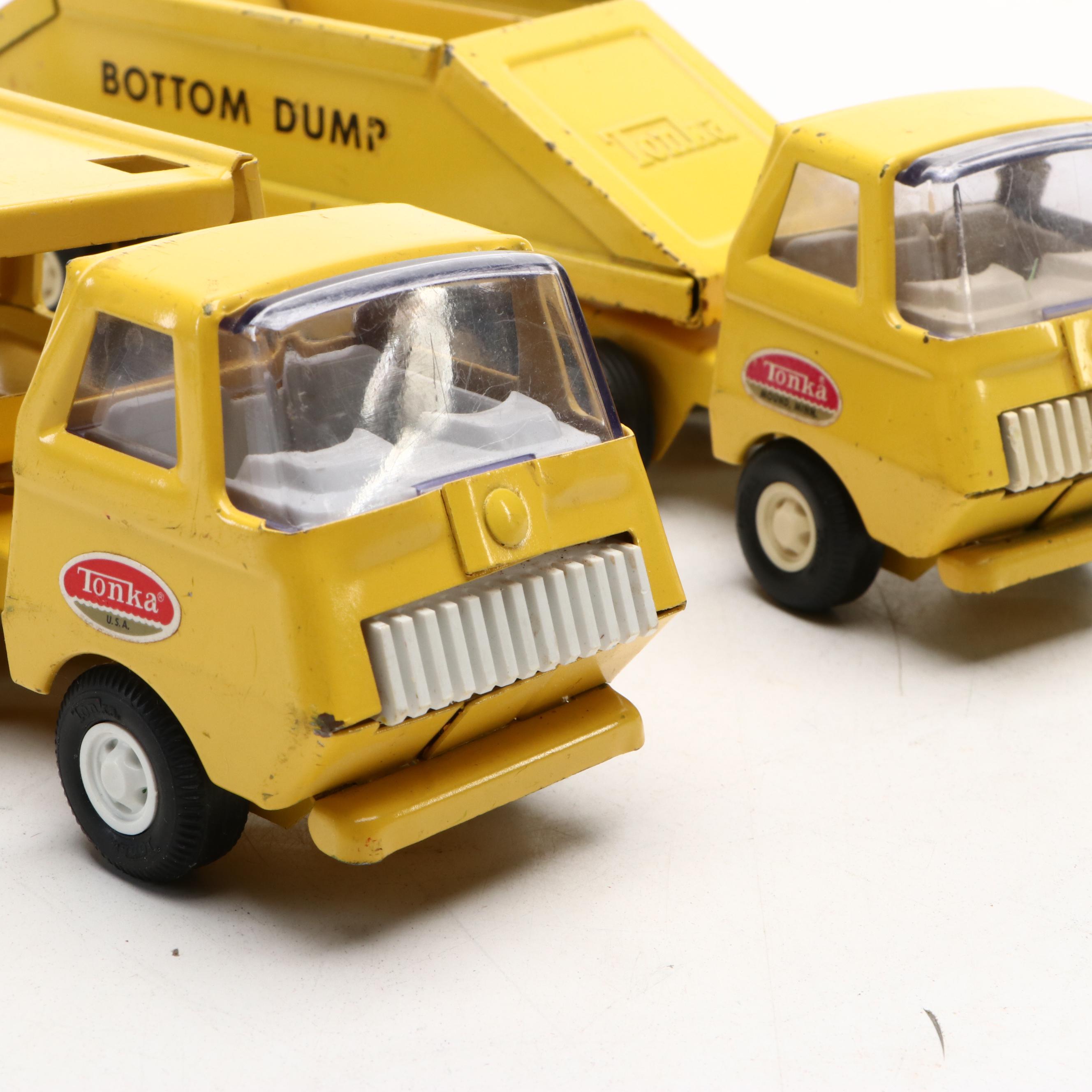 Tonka "Hook N' Ladder" and More Pressed Steel Toy Trucks, 1970s