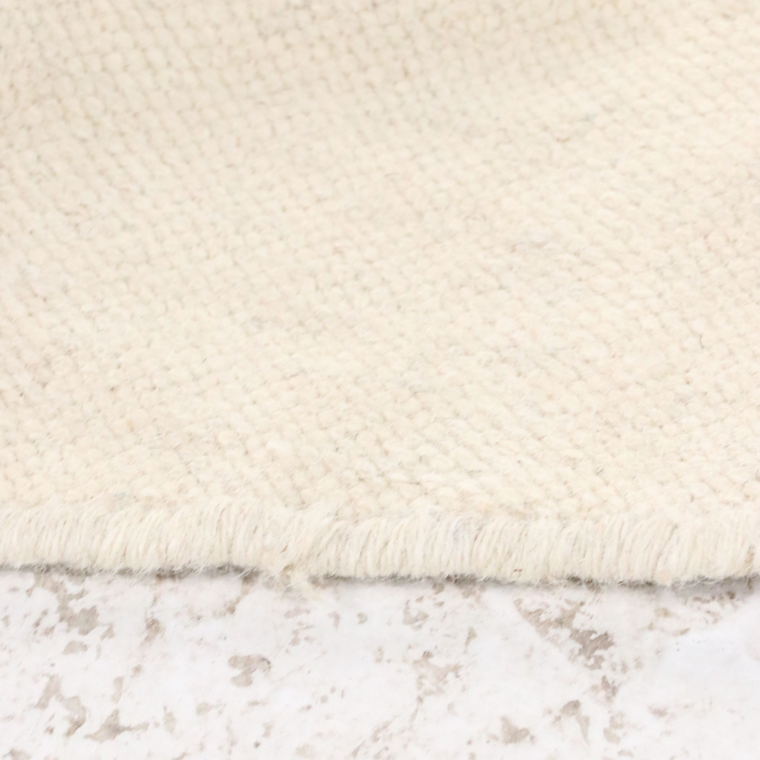 7'6 Round Handwoven Indian Dhurrie Area Rug