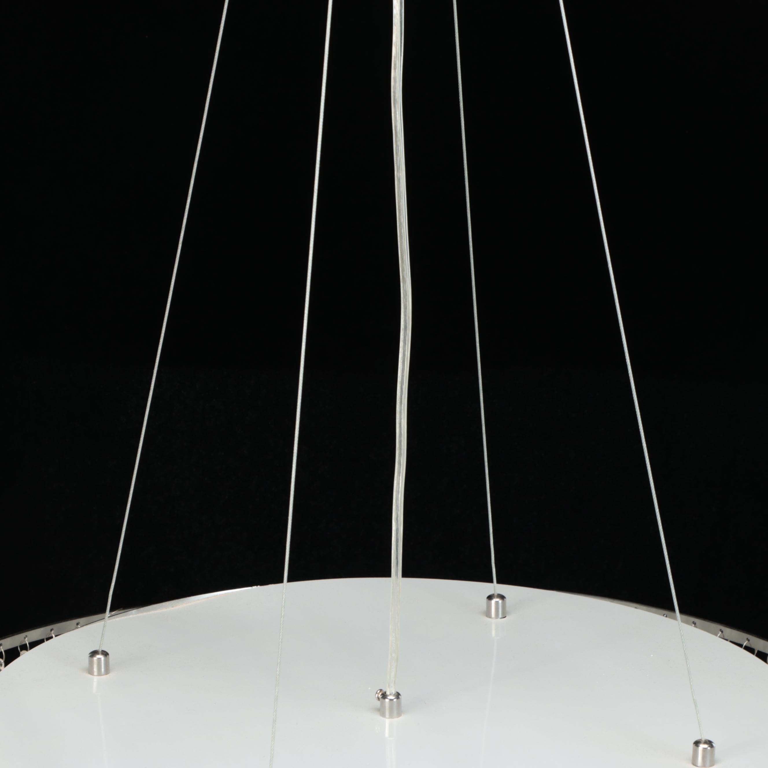 Contemporary "Ashton" Wedding Cake Pendant Light with Crystal Rainfall Prisms