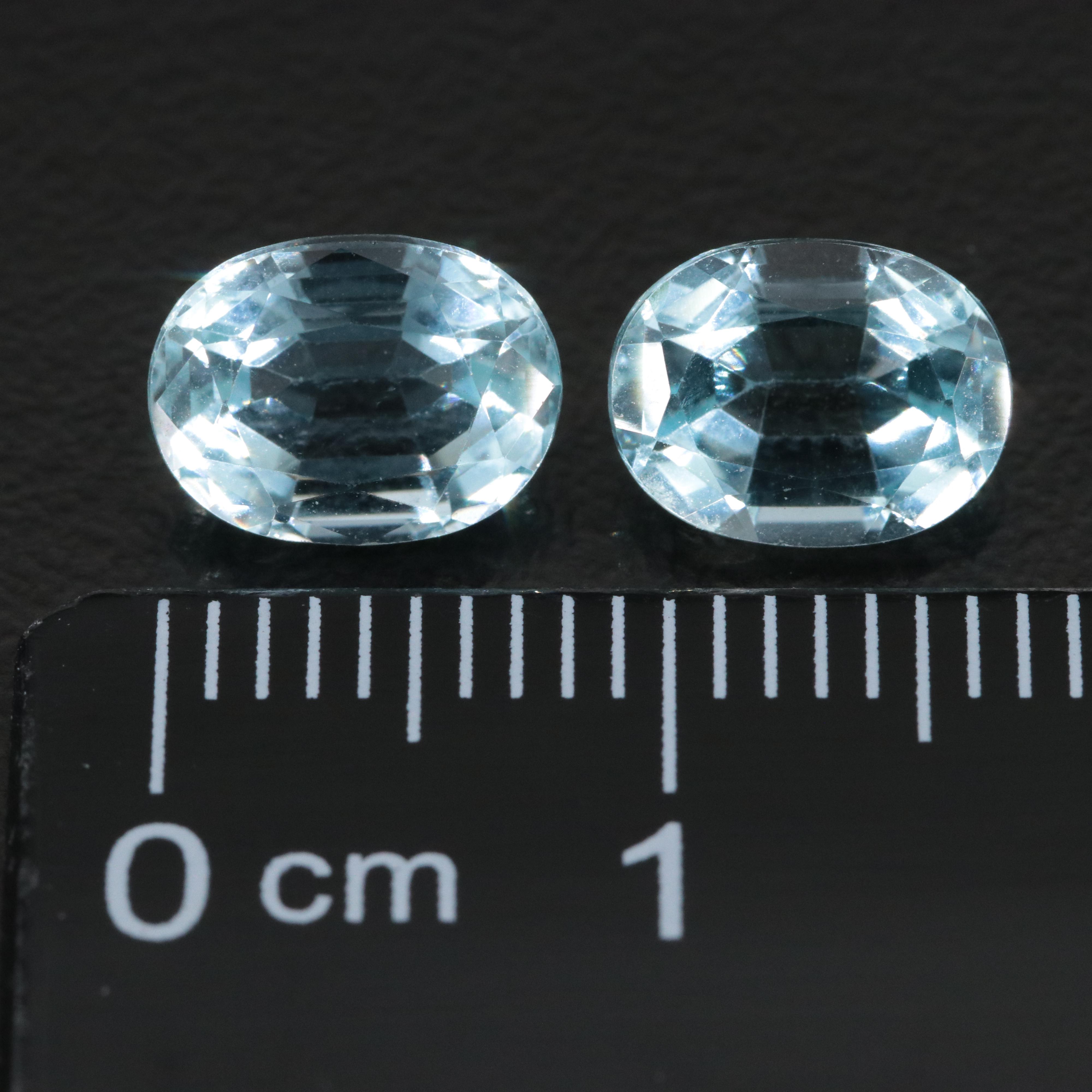 Loose 2.68 CTW Aquamarine Pair