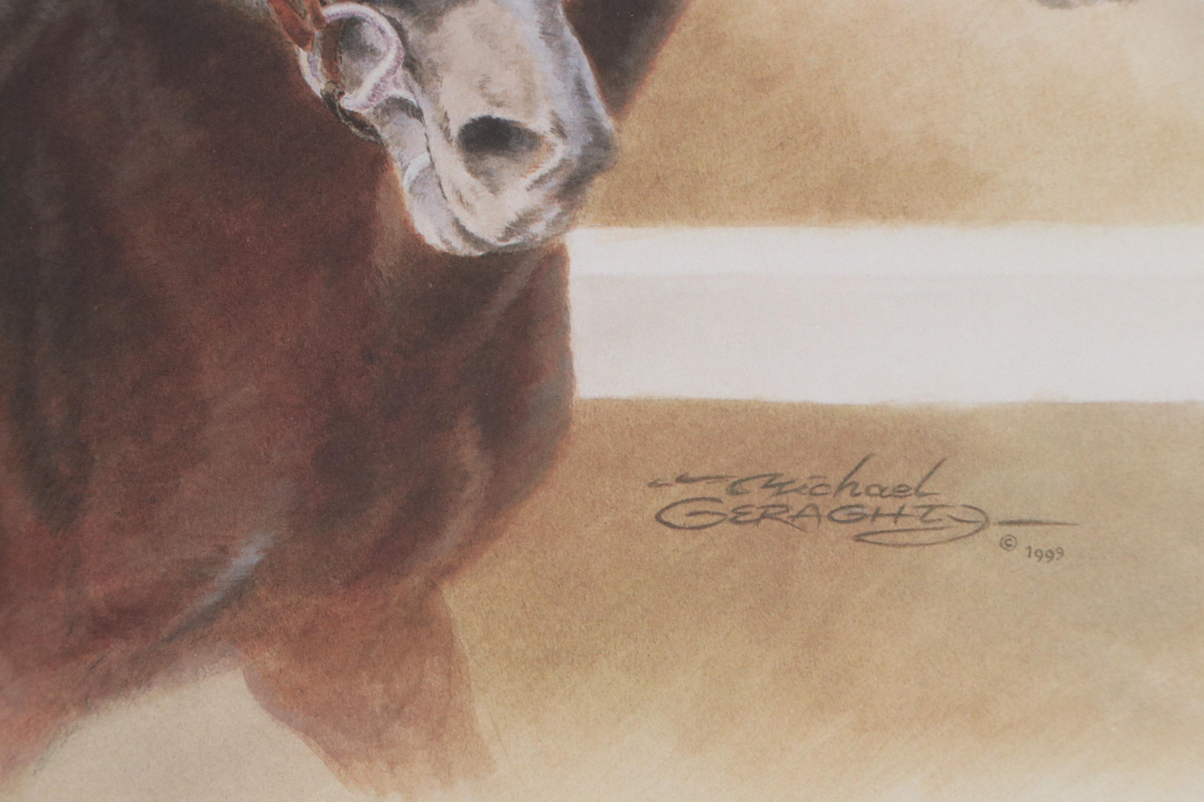 Michael Geraghty KY Cup Classic Print "Dead Heat!" 1999