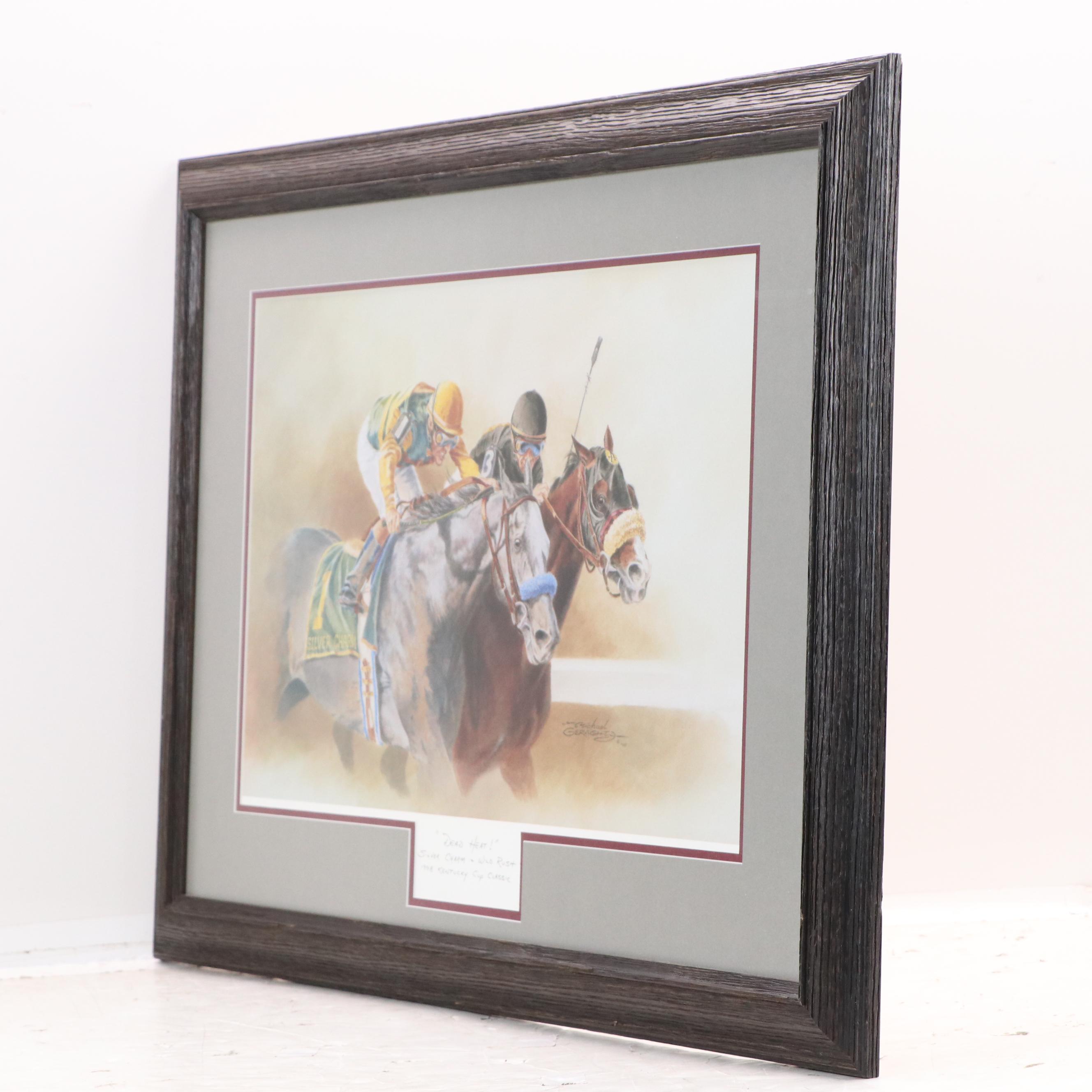 Michael Geraghty KY Cup Classic Print "Dead Heat!" 1999