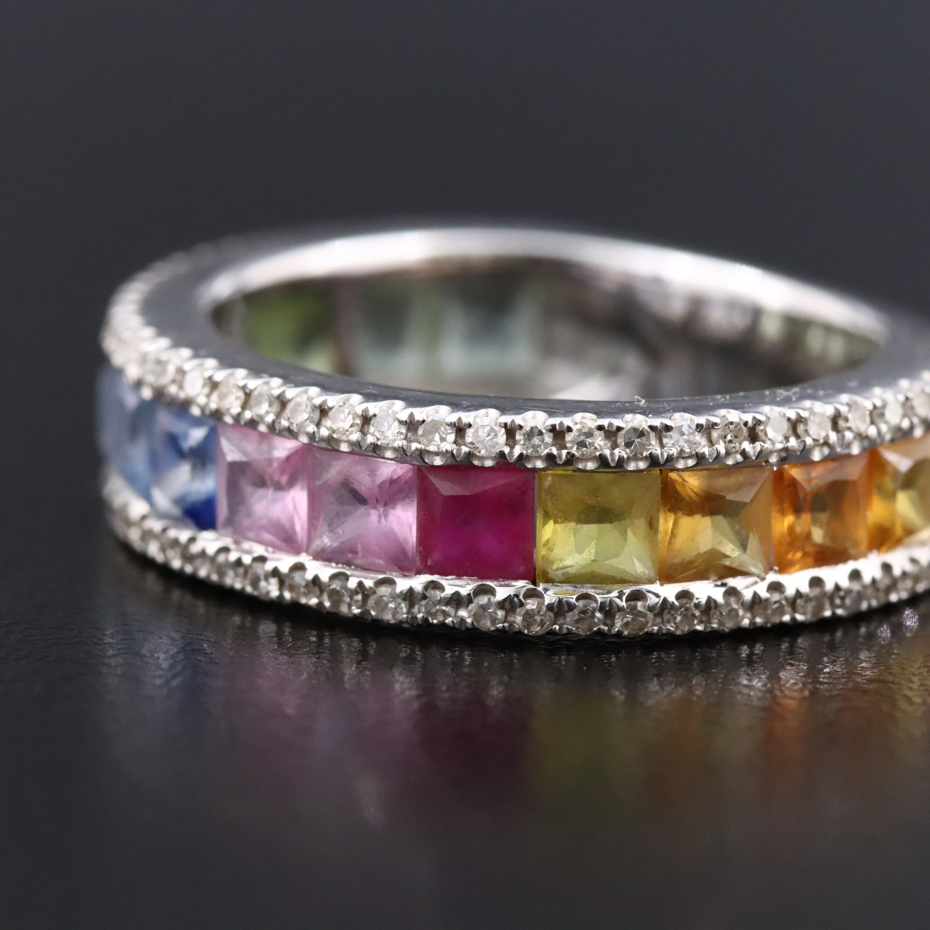 14K Sapphire and Diamond Ring