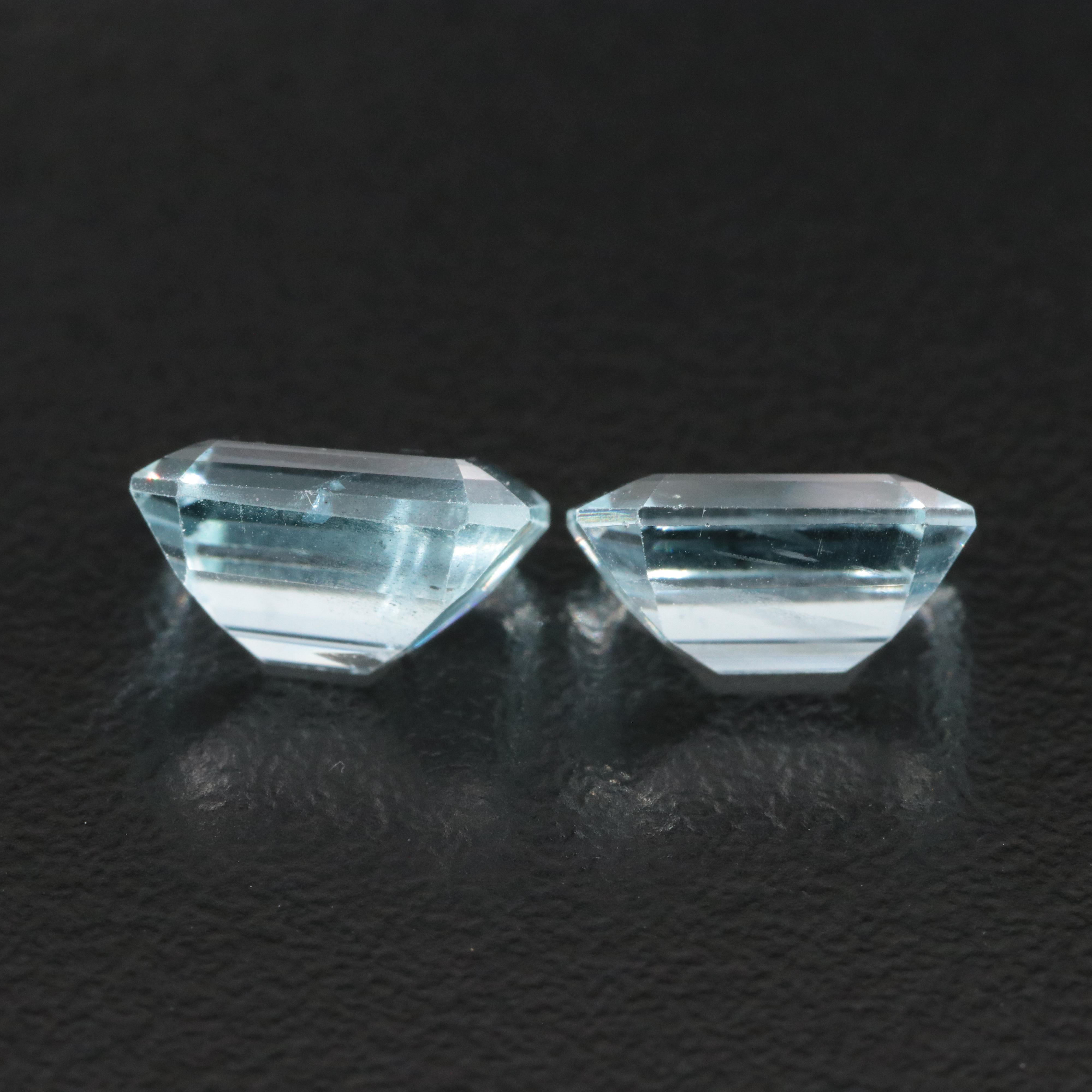 Loose 4.26 CTW Aquamarine Pair