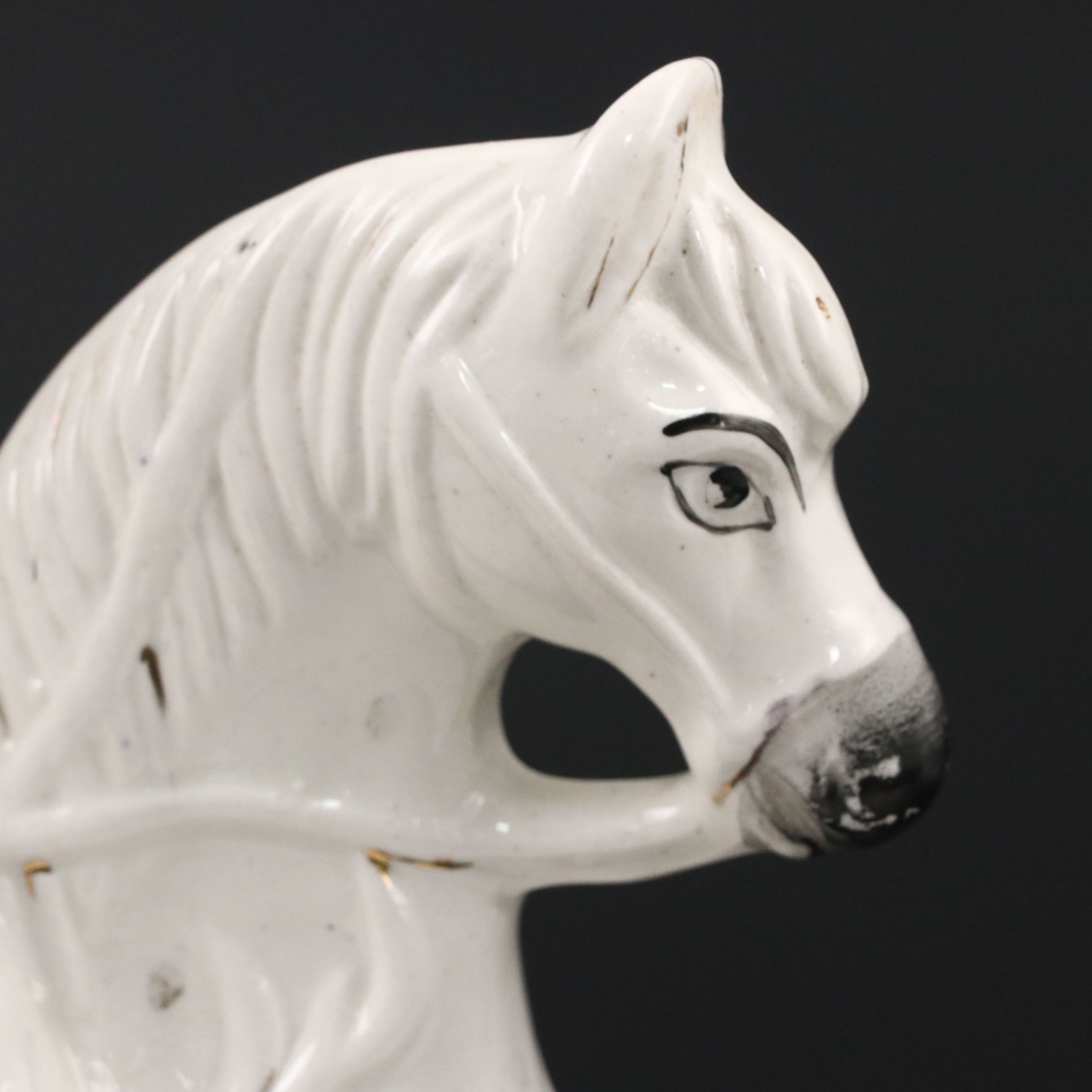 Staffordshire Porcelain Scottish Hunter on Horseback, Mid-19th Century