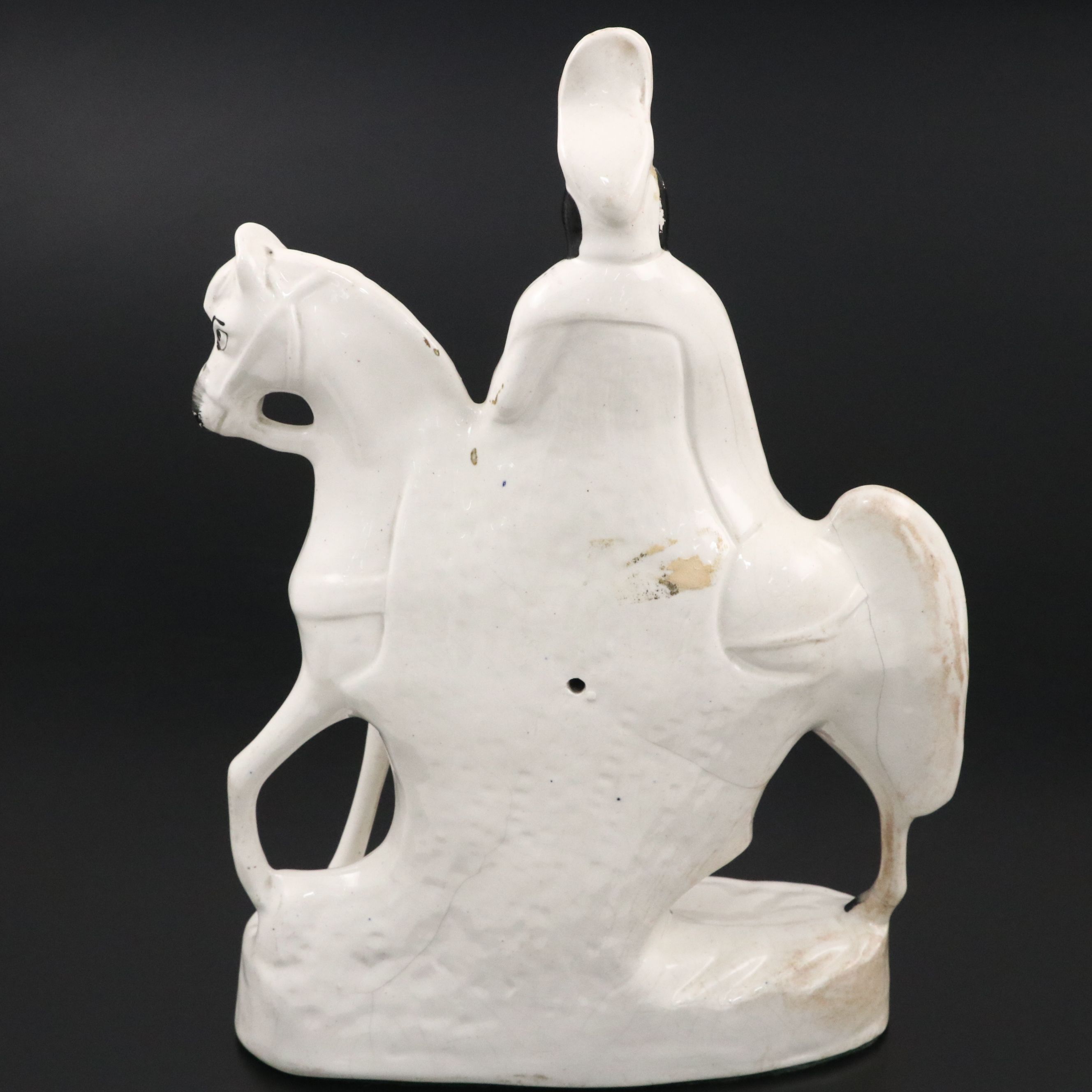 Staffordshire Porcelain Scottish Hunter on Horseback, Mid-19th Century