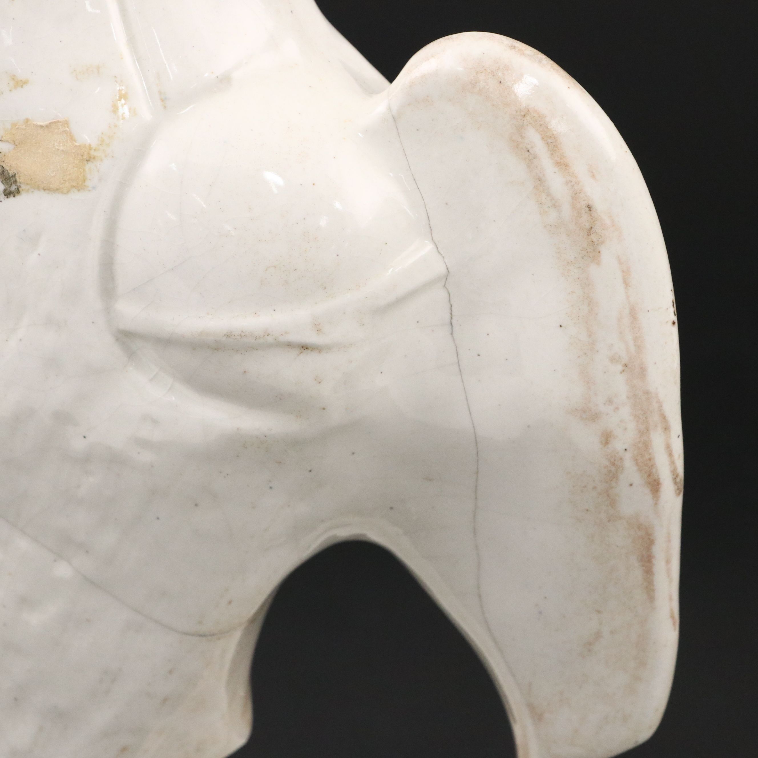 Staffordshire Porcelain Scottish Hunter on Horseback, Mid-19th Century