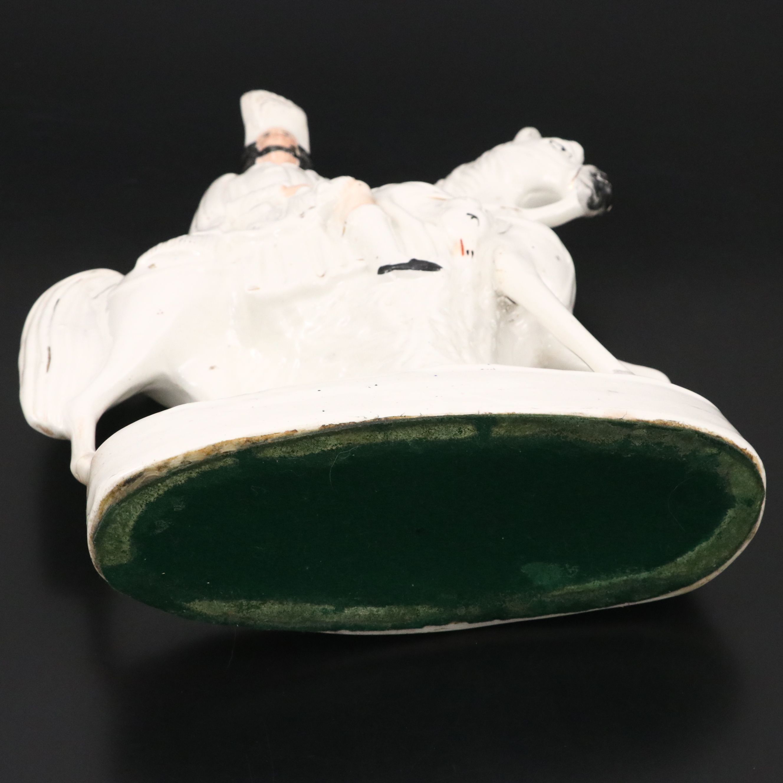 Staffordshire Porcelain Scottish Hunter on Horseback, Mid-19th Century