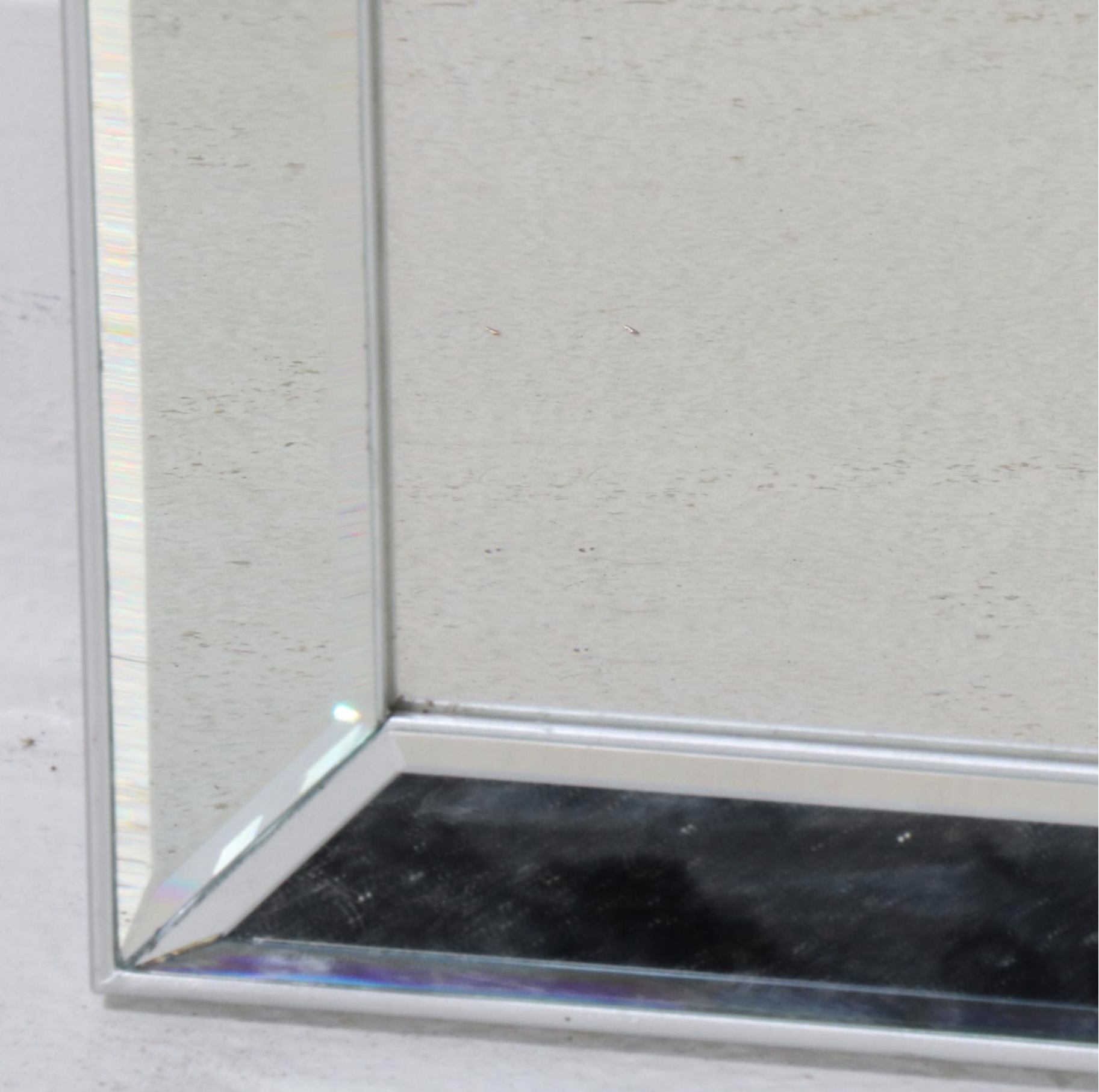 Contemporary Silvered Beveled Wall Mirrors