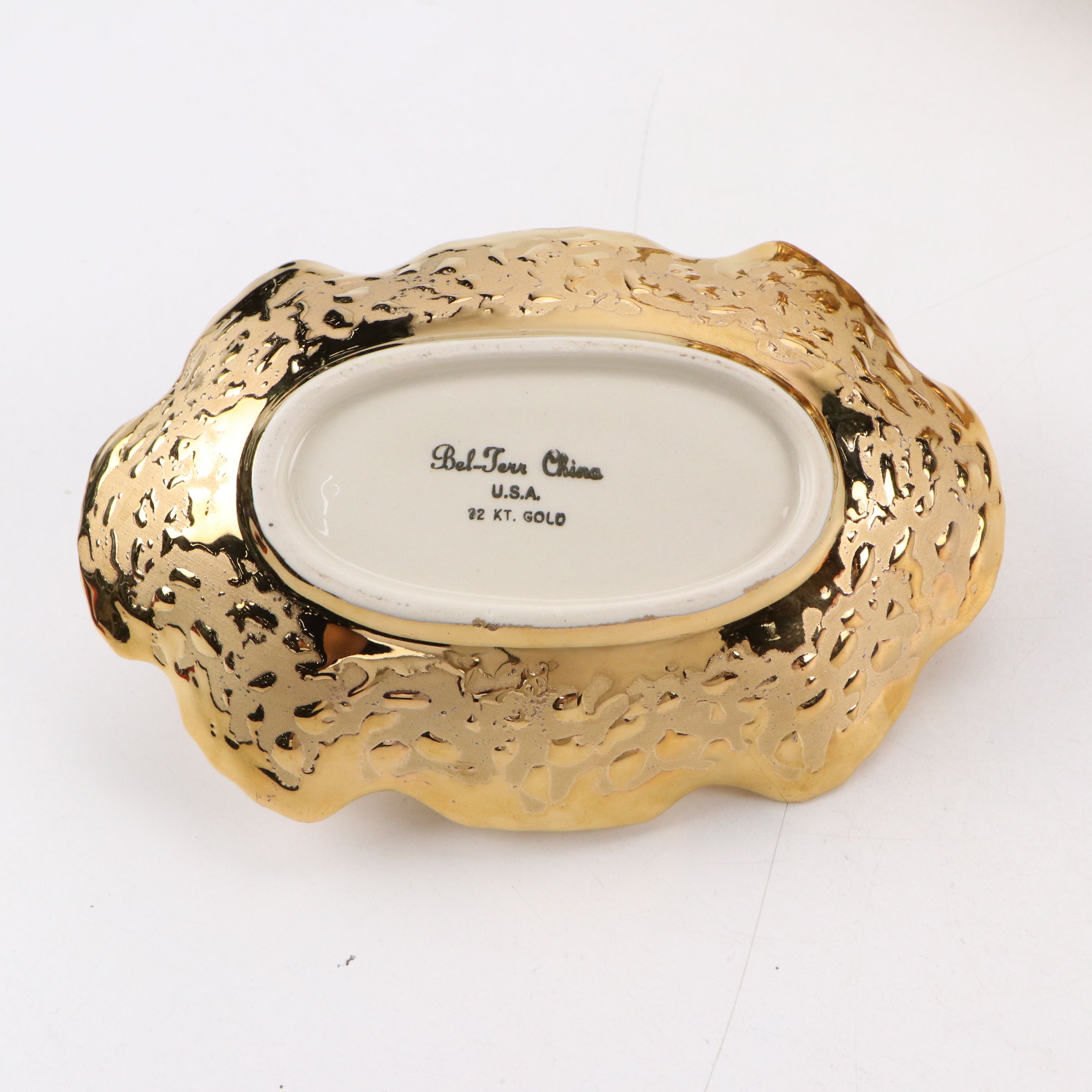 Bel Terr and Other "Weeping Bright Gold" Tableware, Mid to Late 20th C.