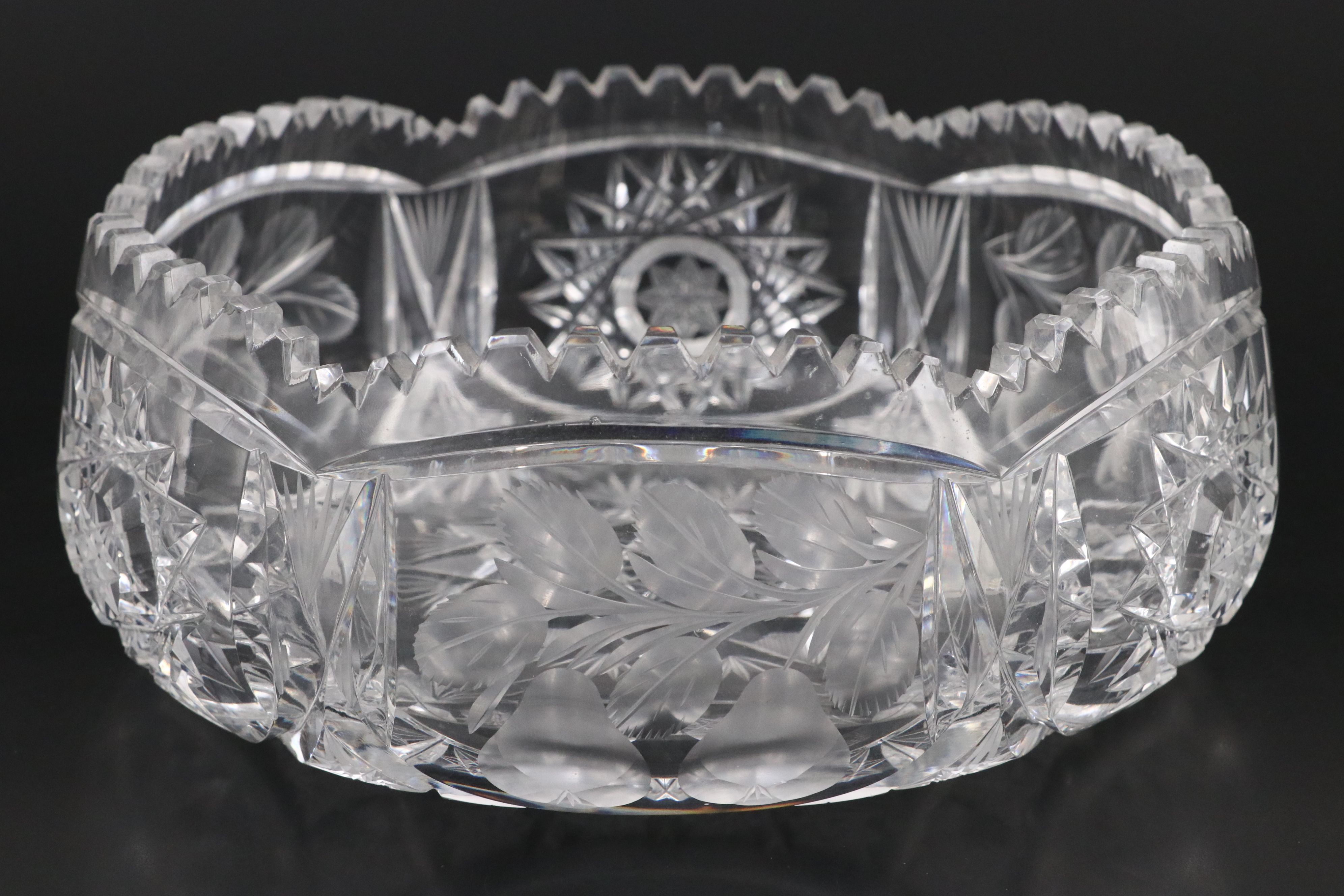 Waterford Crystal "Glandore" Cruet and Vinegar Bottle with Bowls