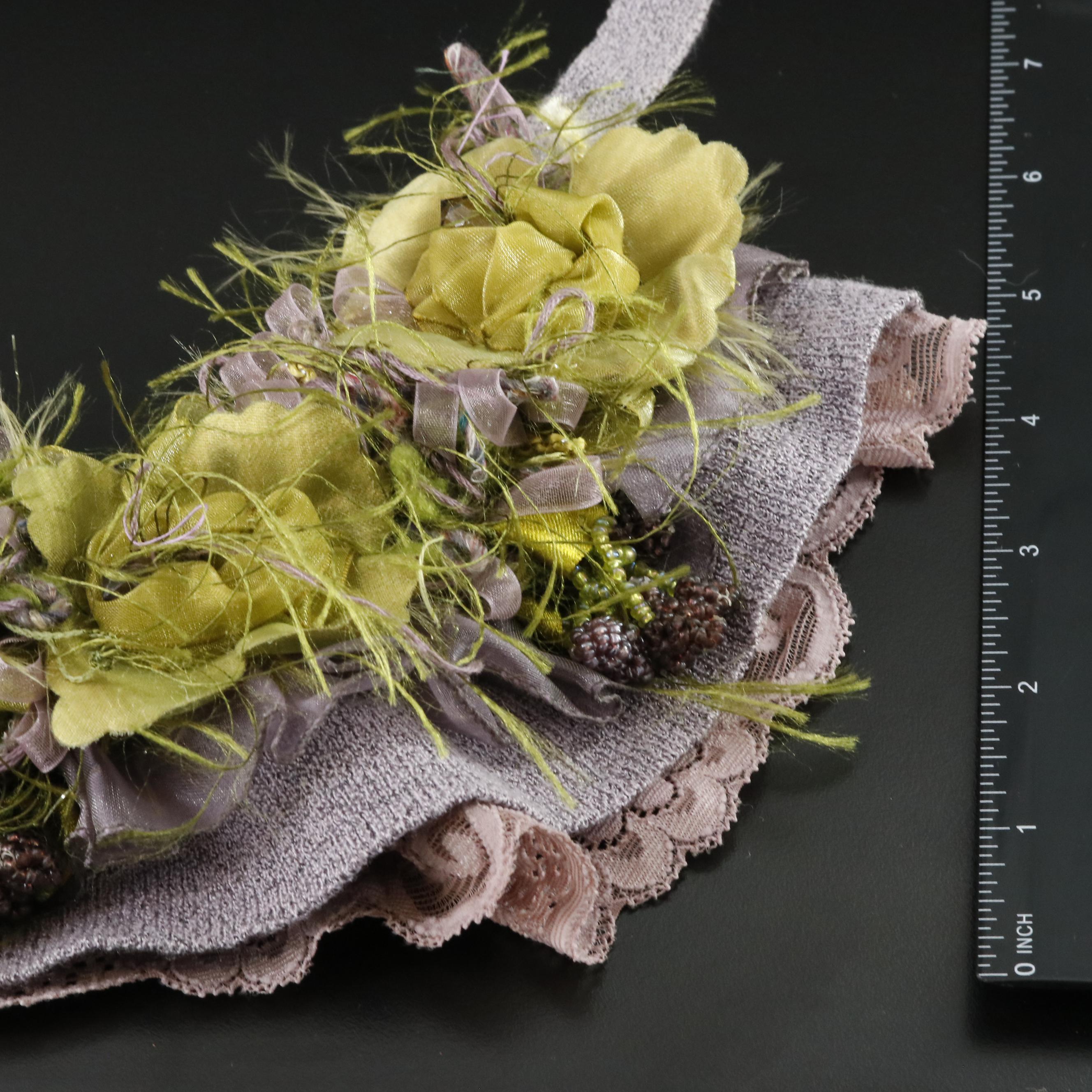 Handmade Floral Collar Necklace