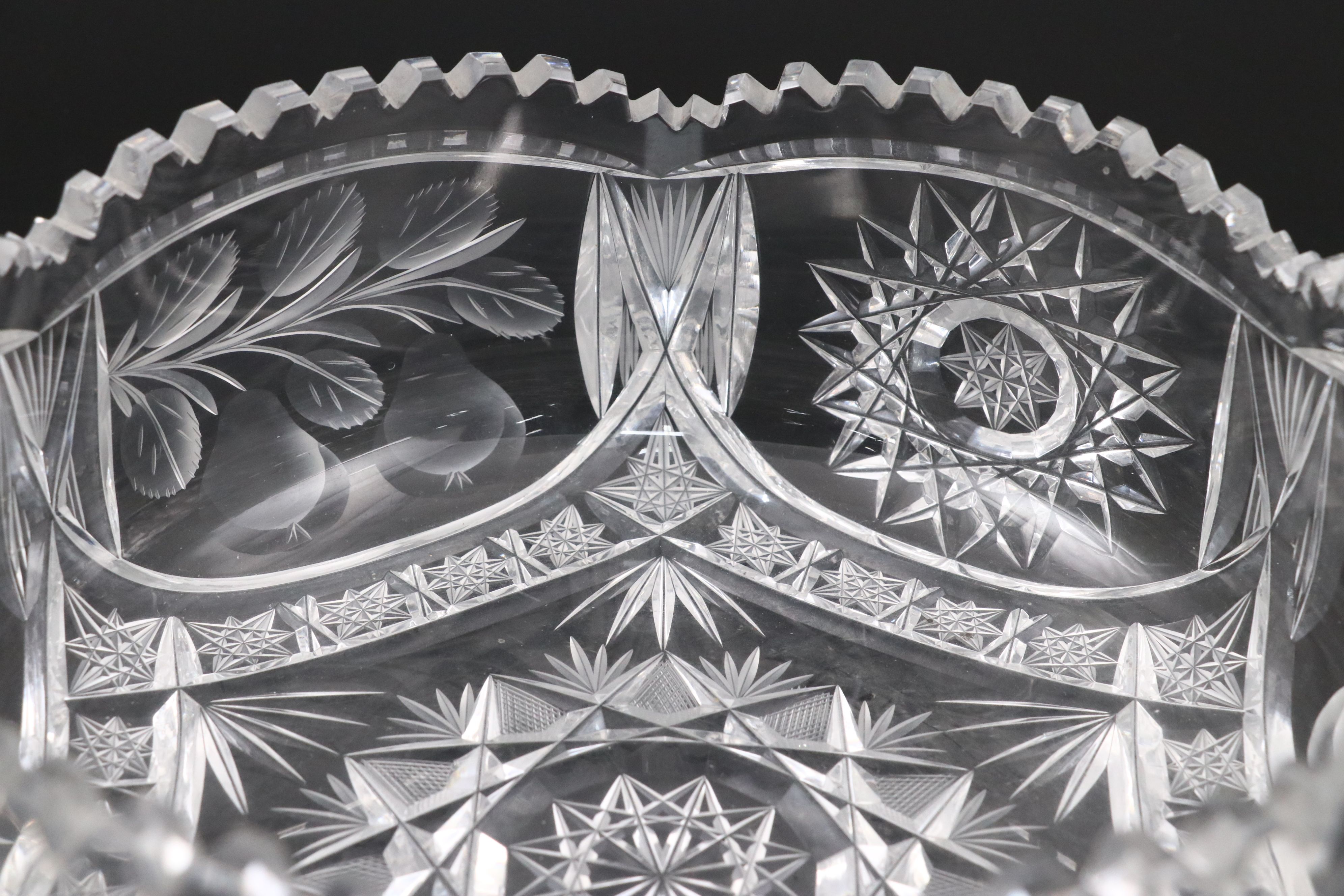 Waterford Crystal "Glandore" Cruet and Vinegar Bottle with Bowls