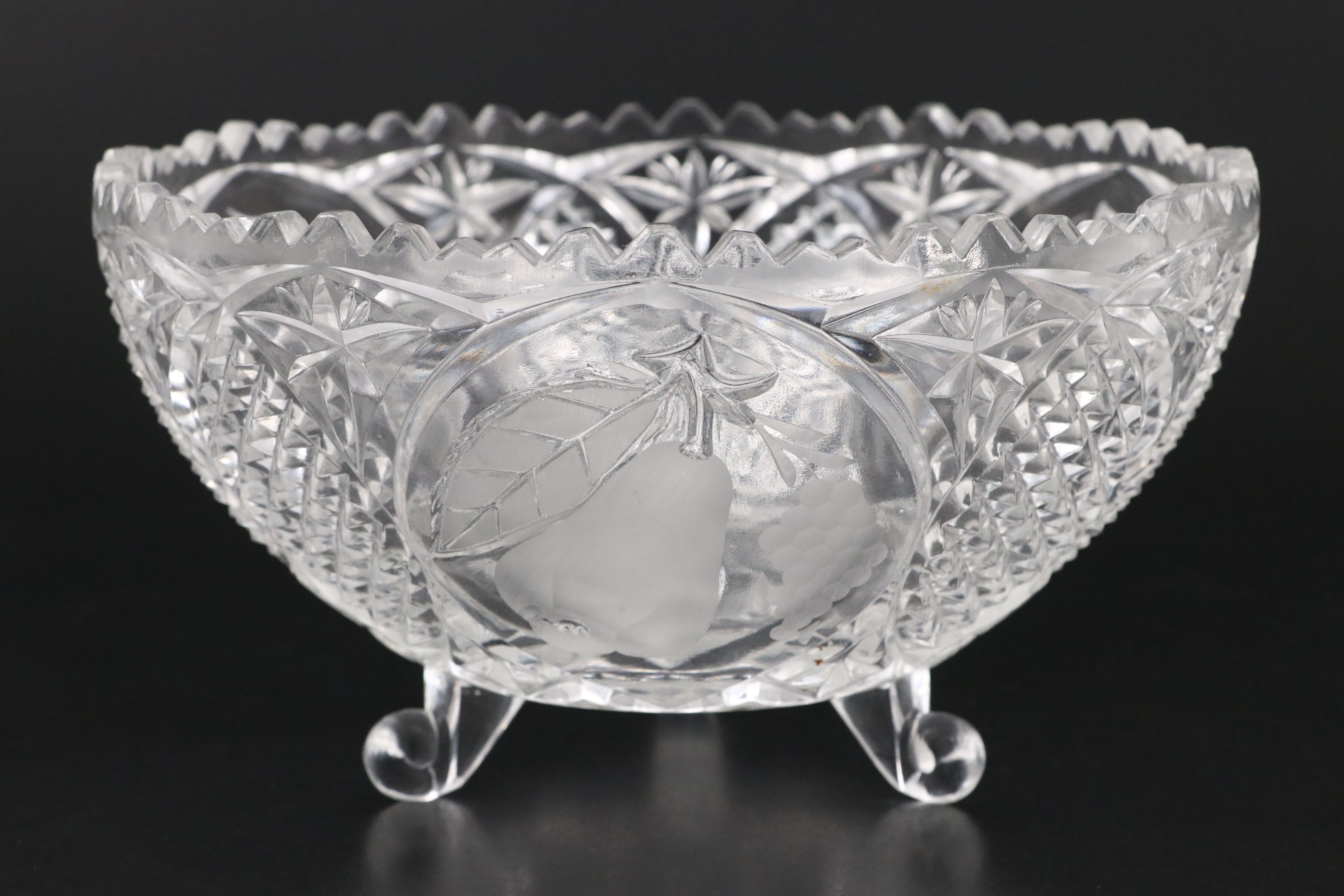 Waterford Crystal "Glandore" Cruet and Vinegar Bottle with Bowls