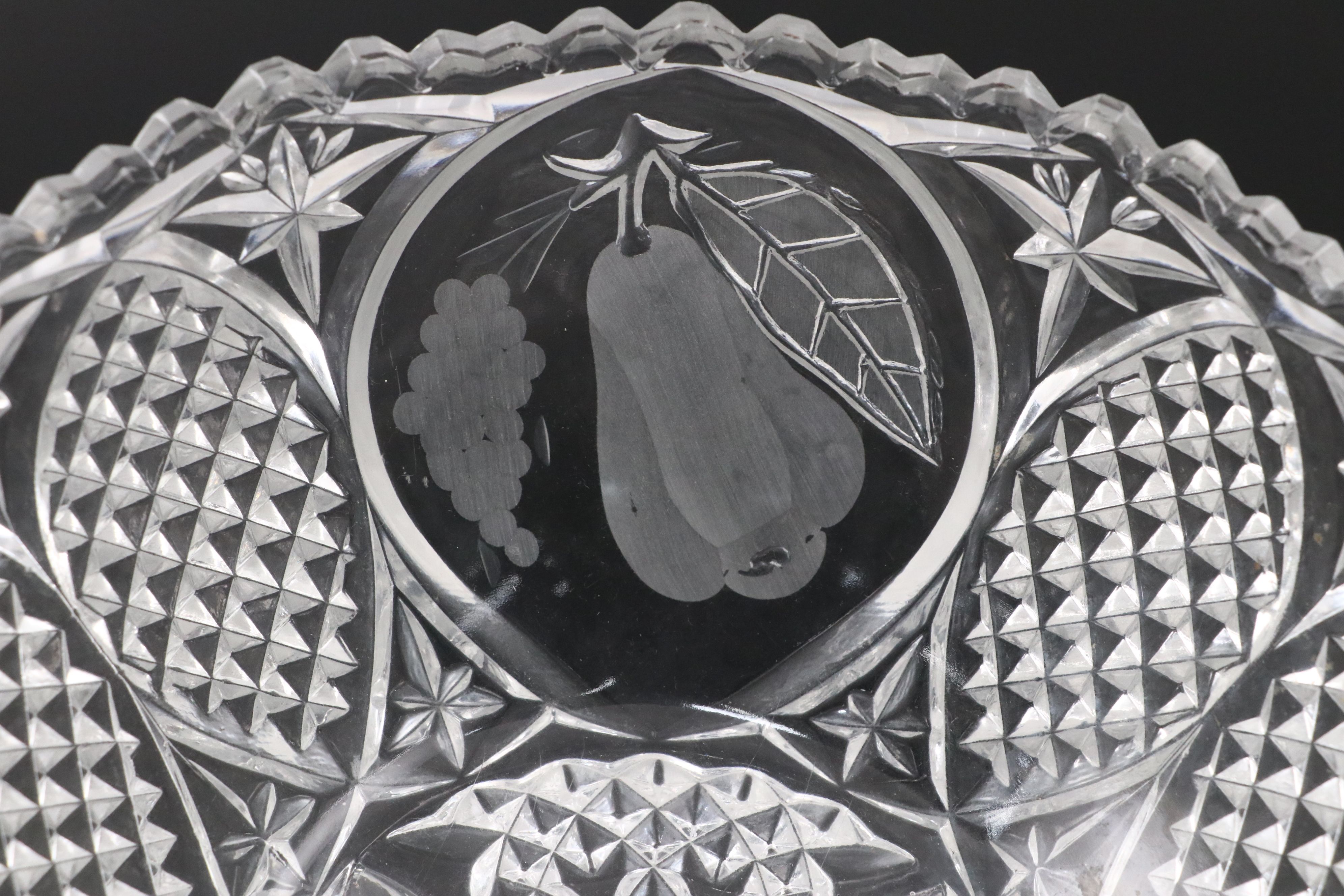 Waterford Crystal "Glandore" Cruet and Vinegar Bottle with Bowls