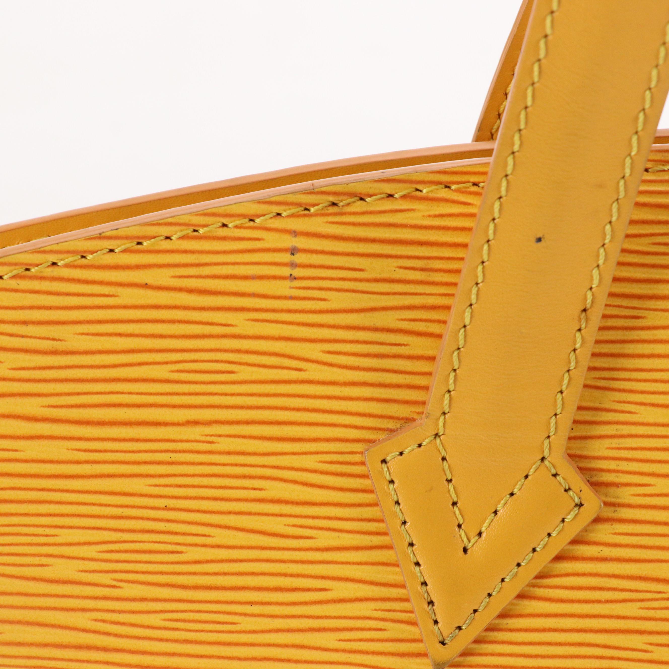 Louis Vuitton Saint Jacques PM in Tassil Yellow Epi/Smooth Leather