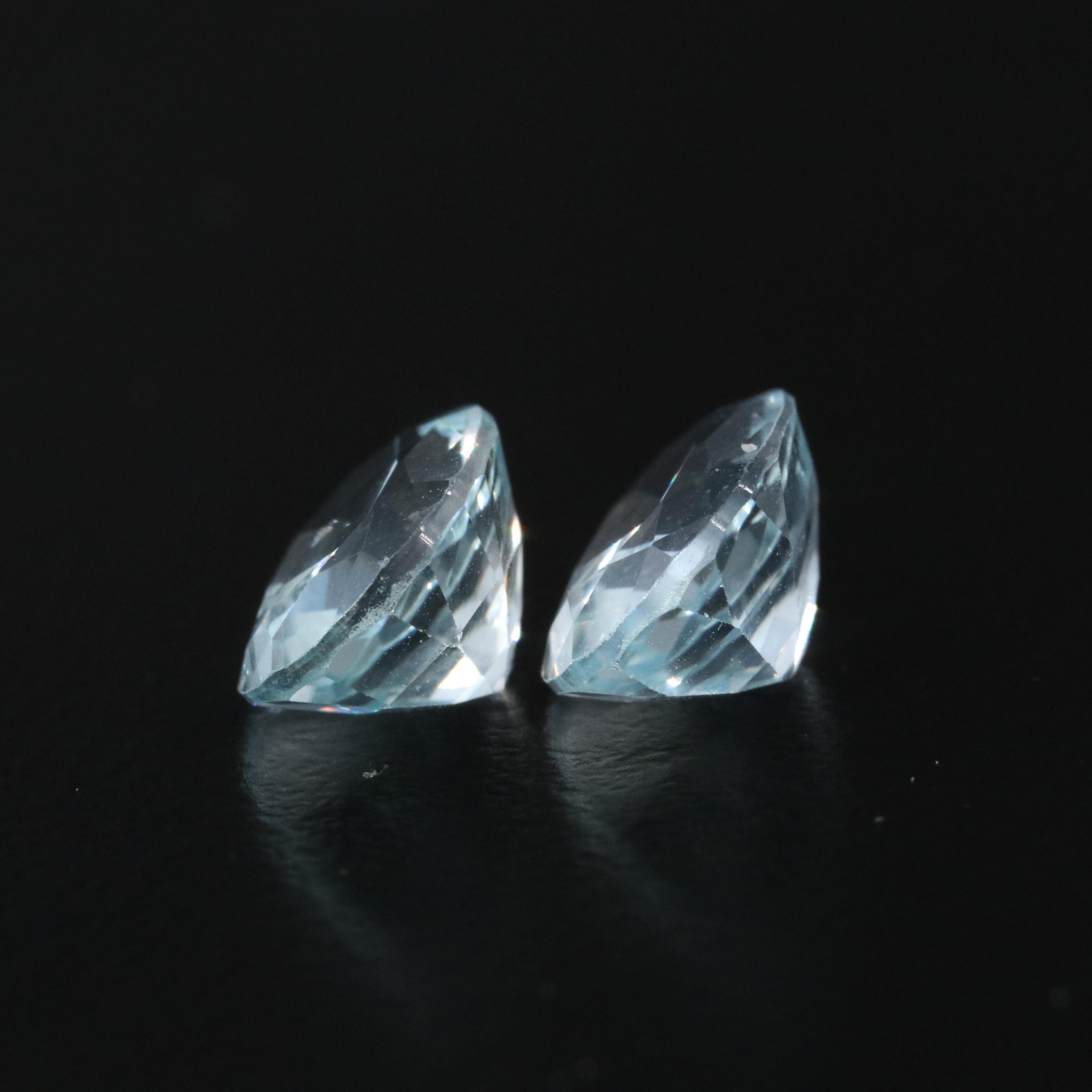 Loose 3.62 CTW Aquamarine Pair