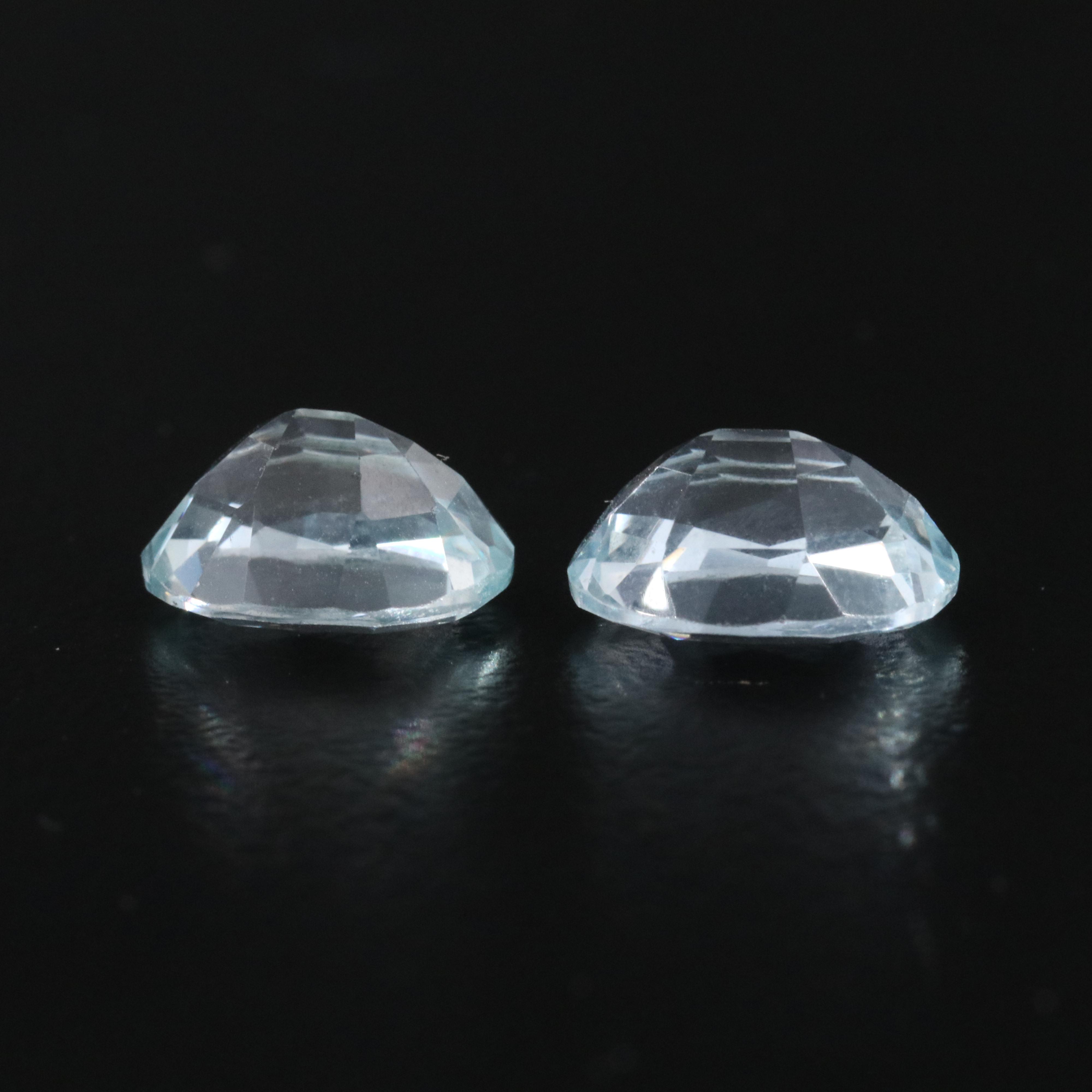 Loose 3.62 CTW Aquamarine Pair