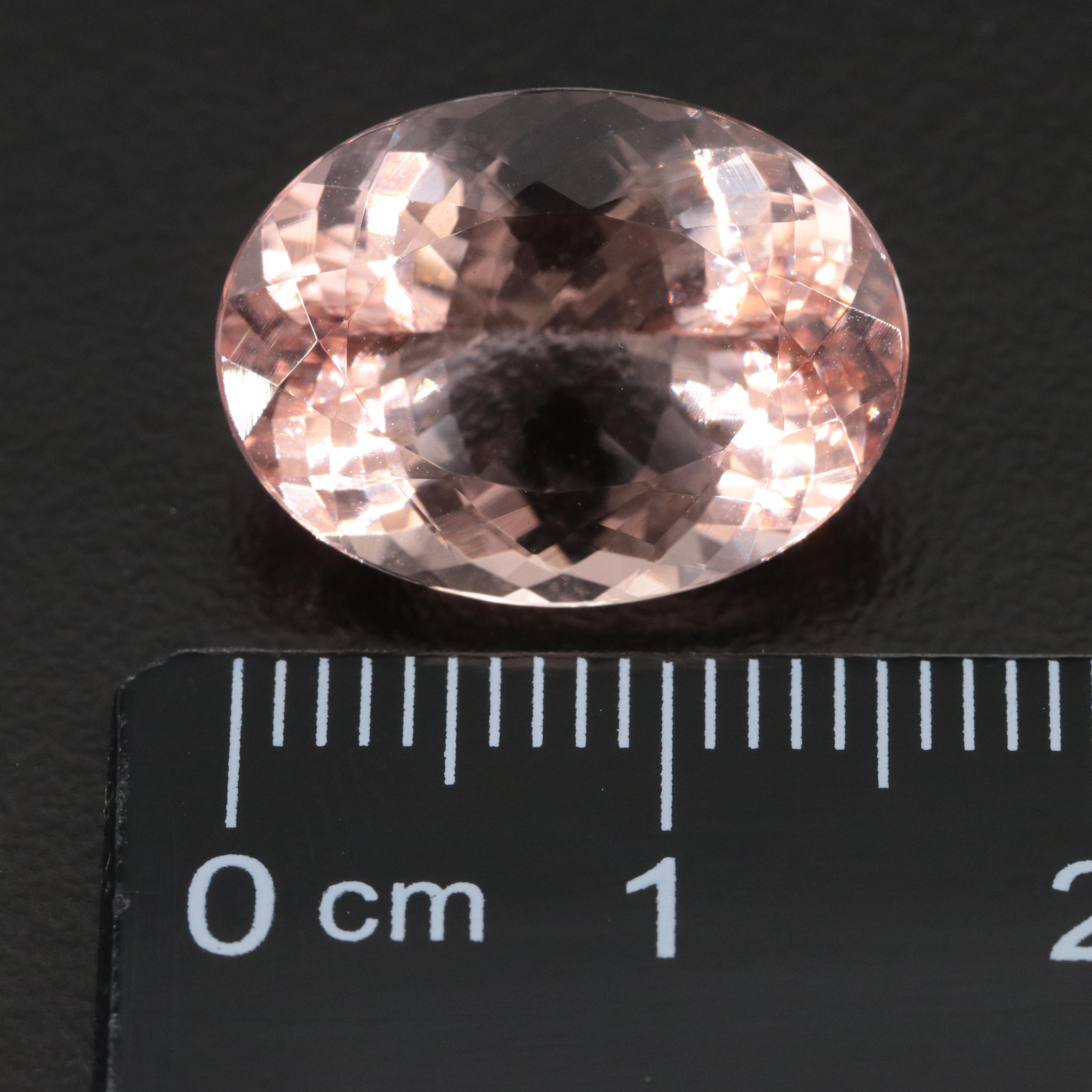 Loose 9.36 CT Morganite with IGI Report