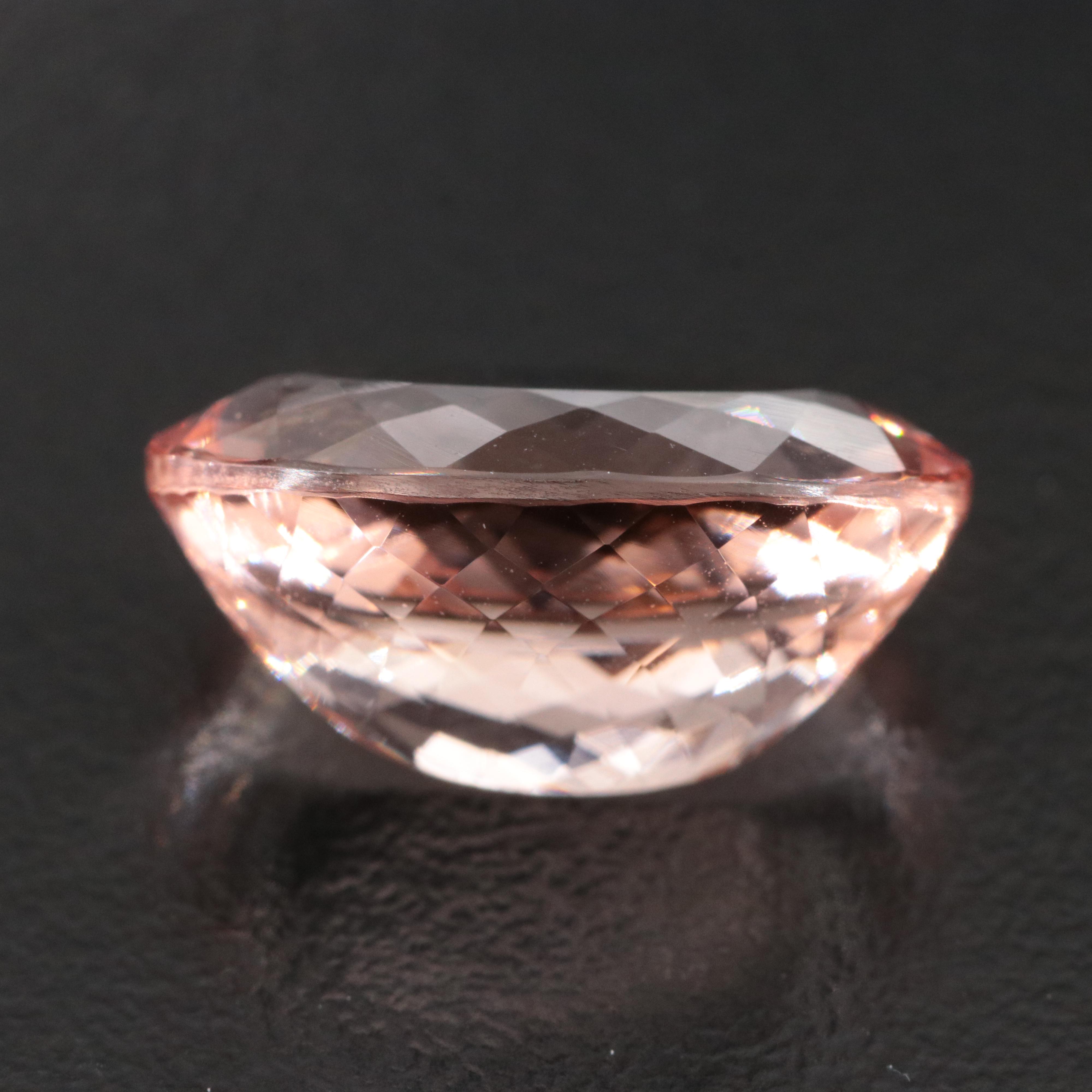 Loose 9.36 CT Morganite with IGI Report