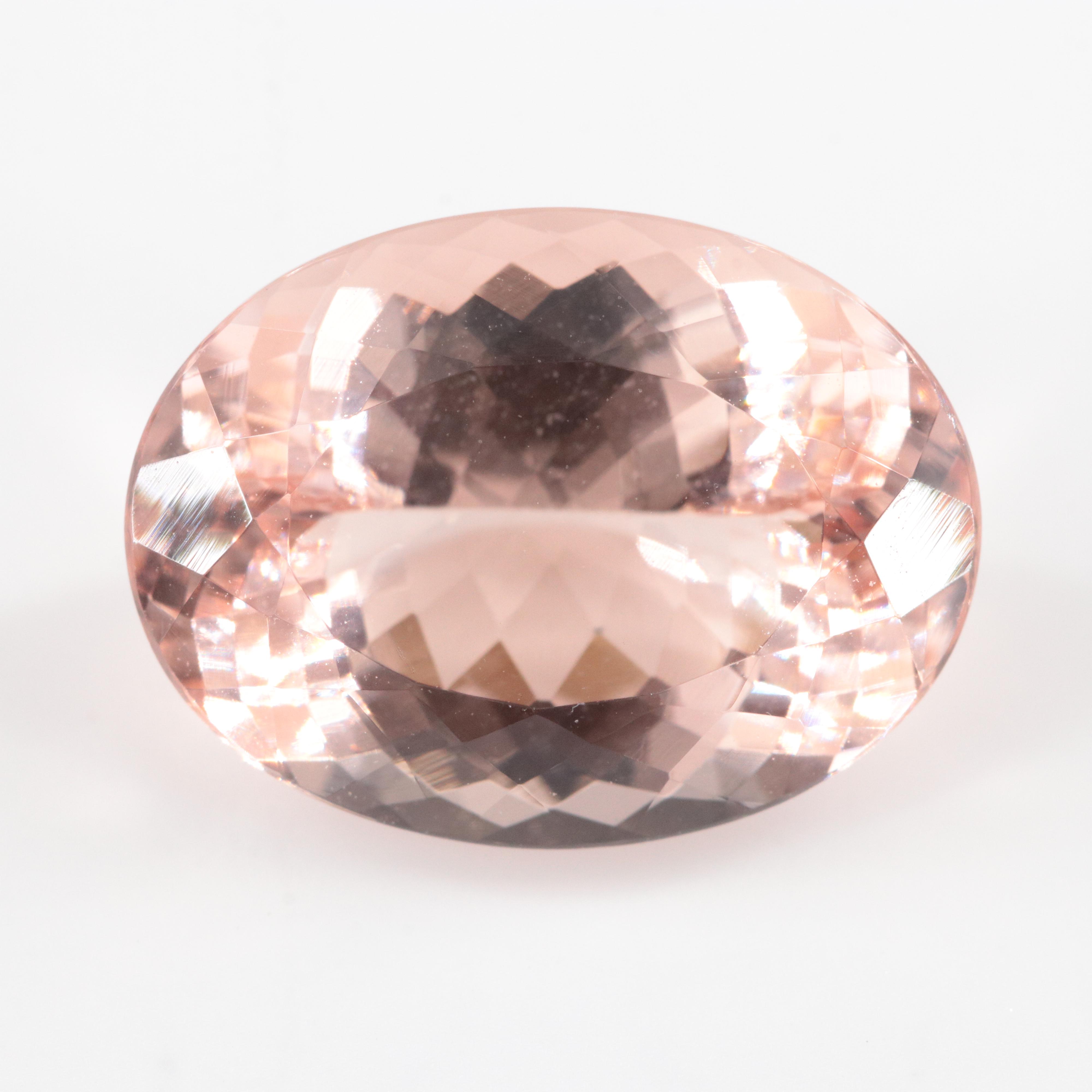 Loose 9.36 CT Morganite with IGI Report