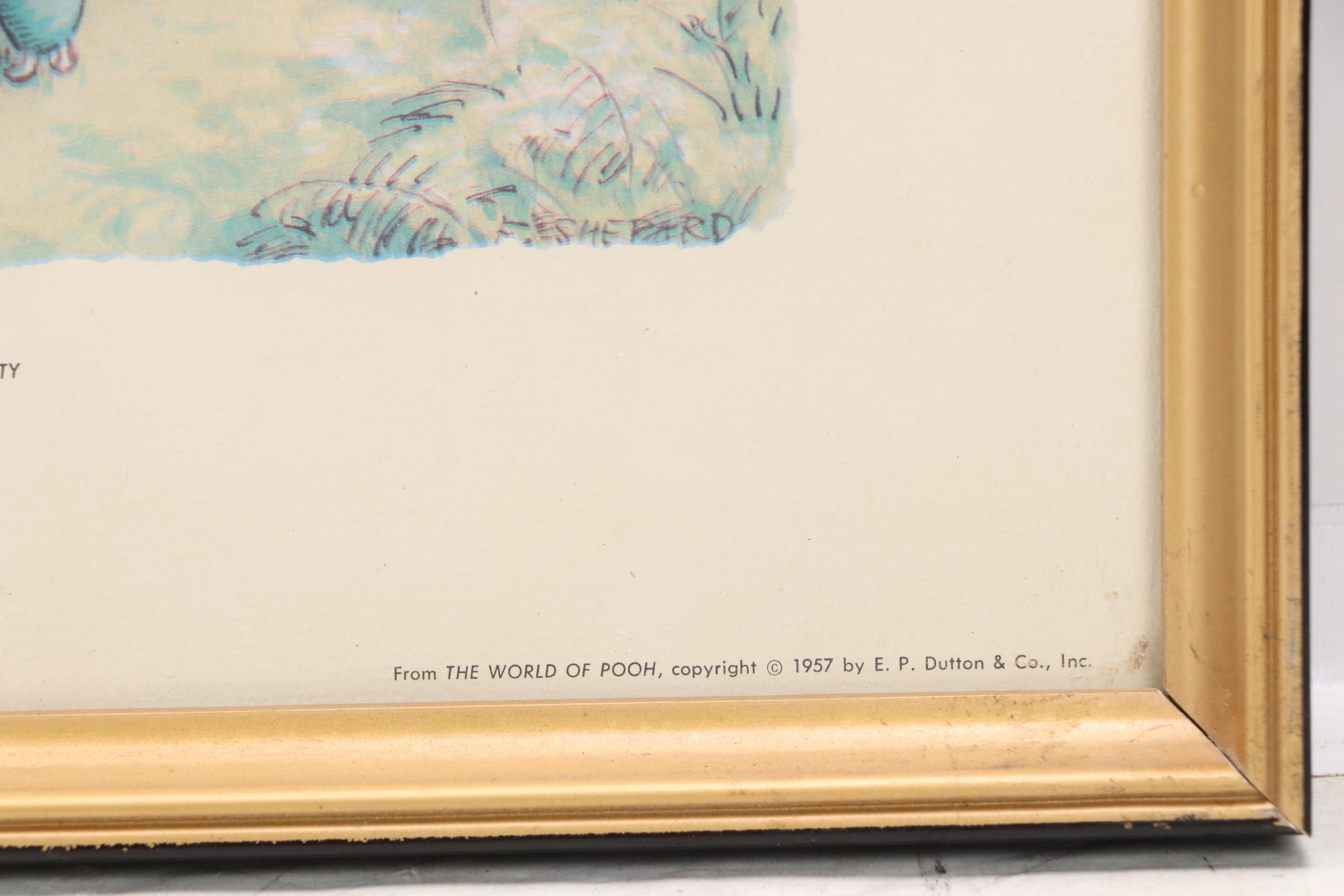 Three Offset Lithographs from Winnie-the-Pooh Books, 20th Century