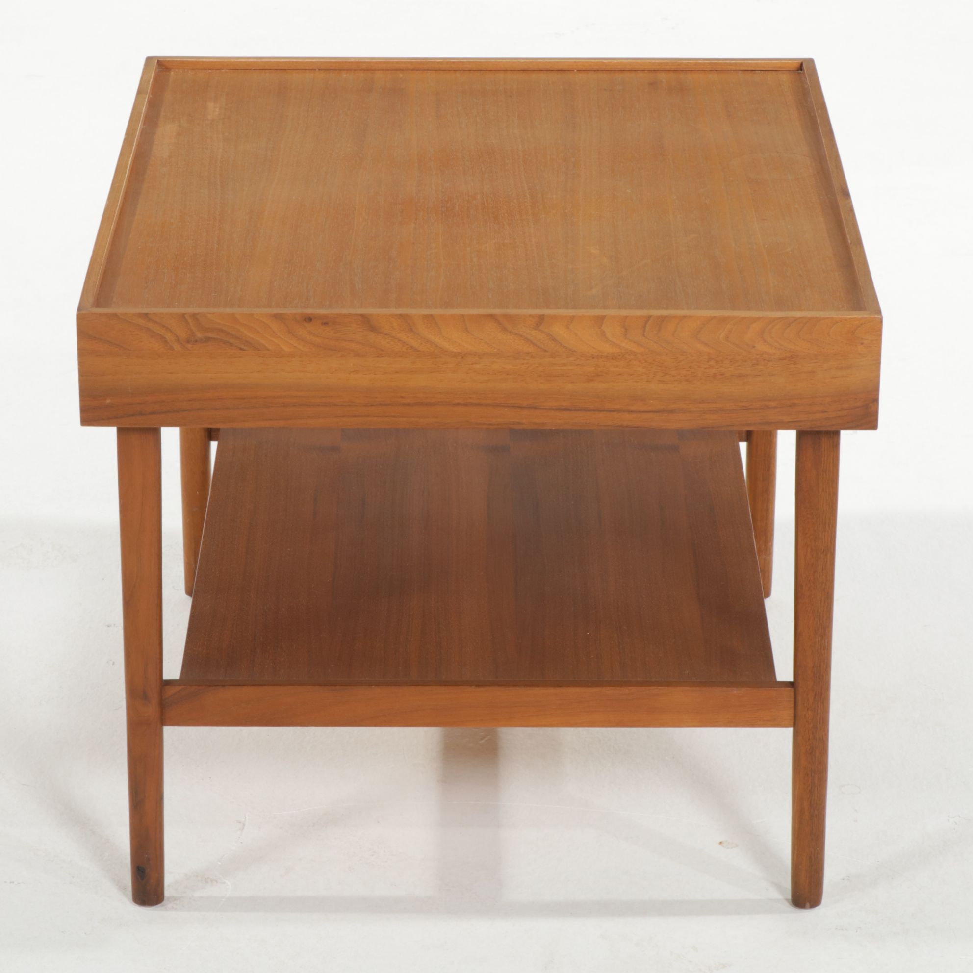 Kipp Stewart for Calvin Furniture Mid Century Modern Teak End Table