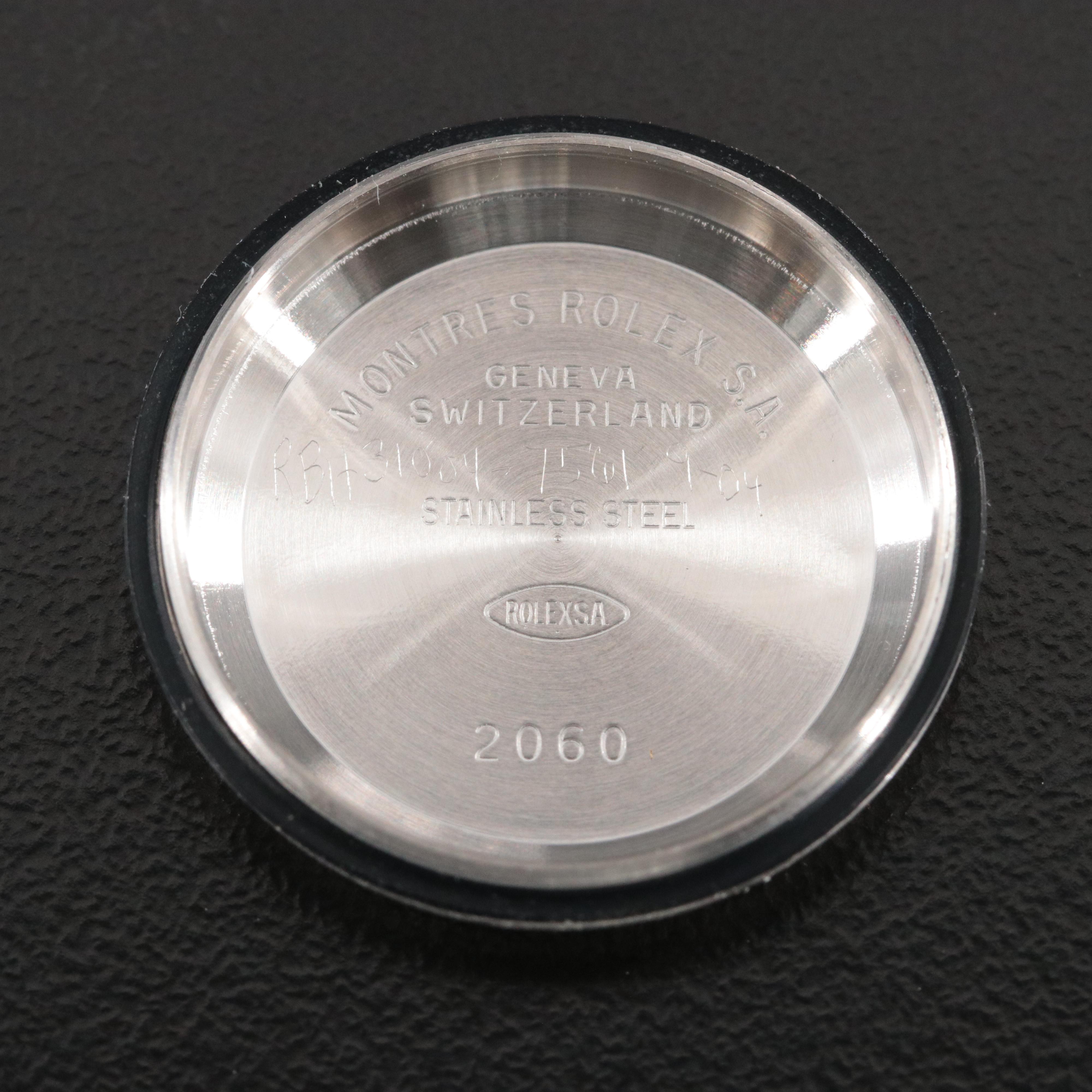 2002 Rolex 18K and Steelinox Blue Dial Datejust Watch