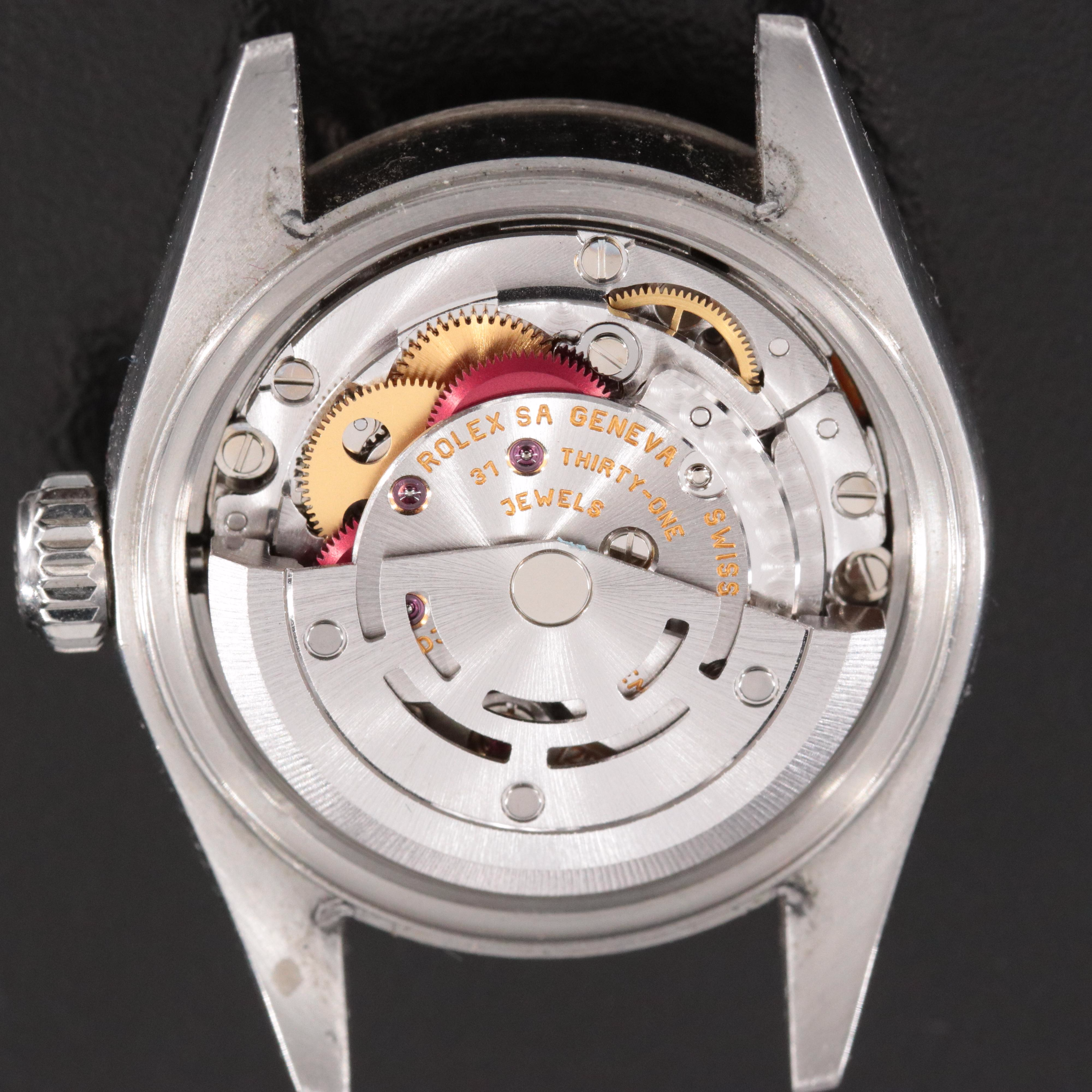 2002 Rolex 18K and Steelinox Blue Dial Datejust Watch