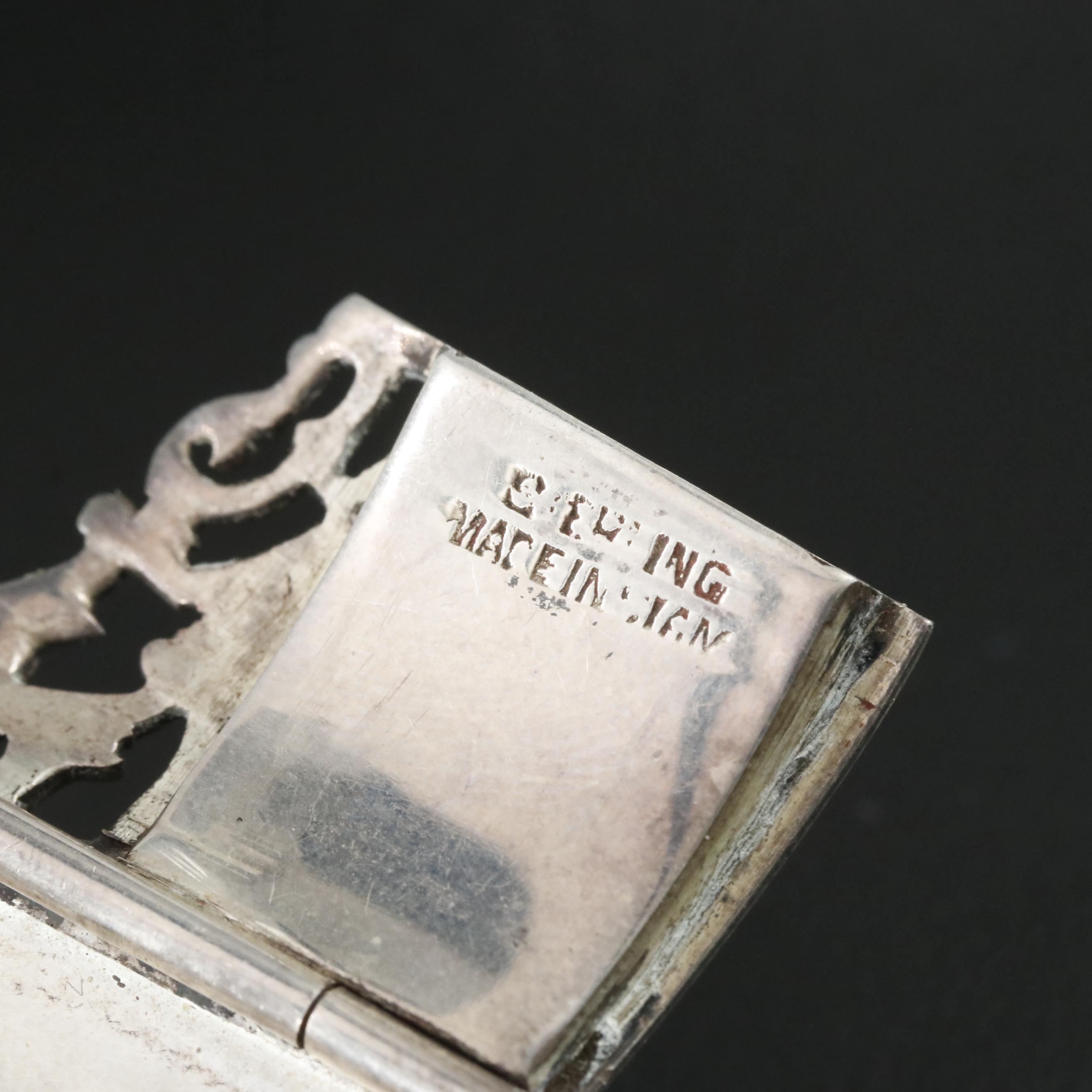 Siam Sterling Niello Dancer Panel Bracelet