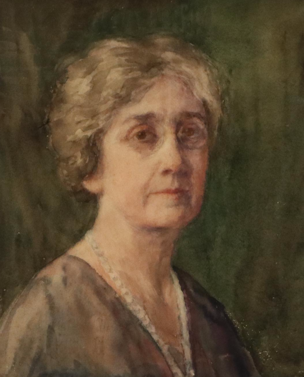 Elizabeth Gowdy Baker Watercolor Portrait of Woman, Late 19th–20th Century