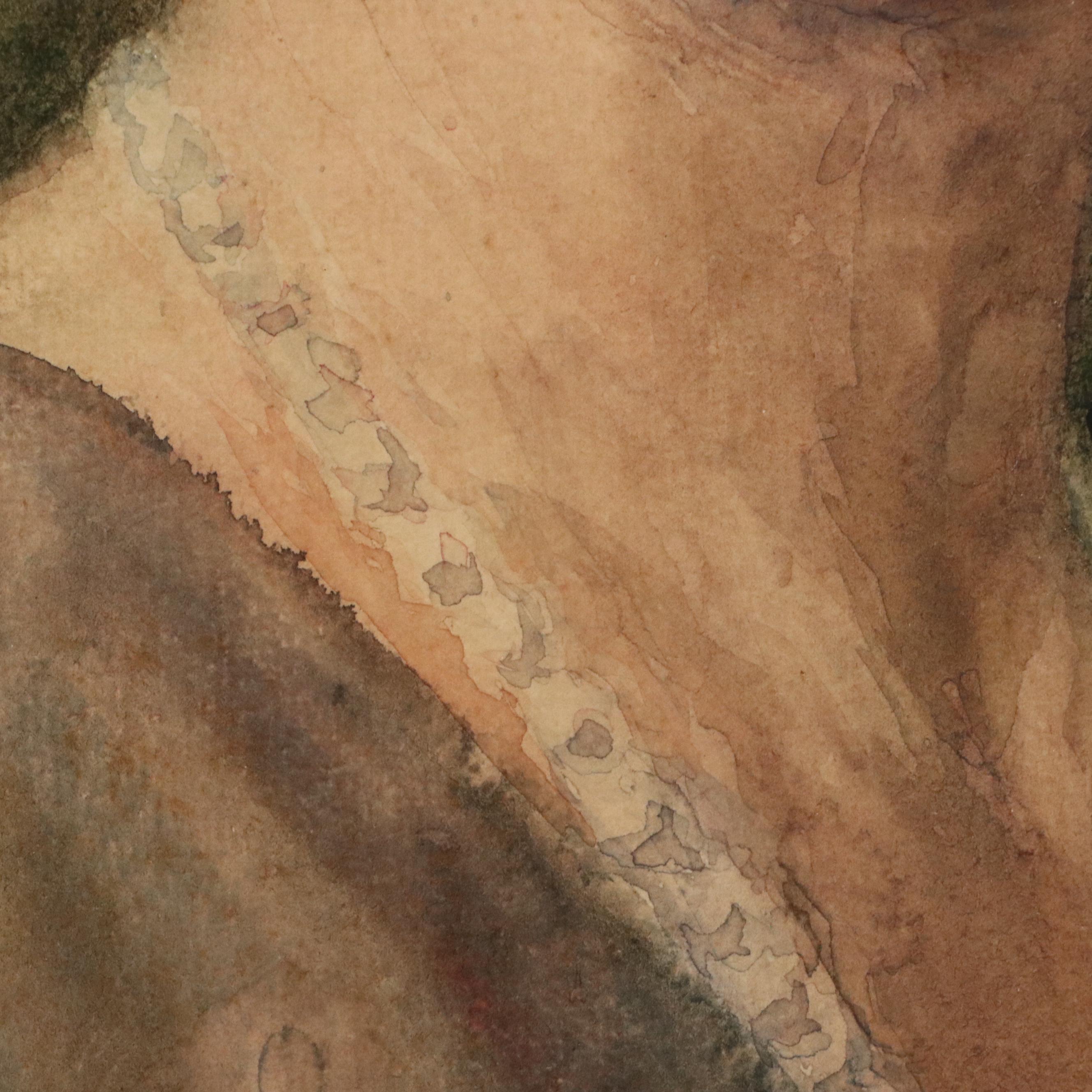 Elizabeth Gowdy Baker Watercolor Portrait of Woman, Late 19th–20th Century