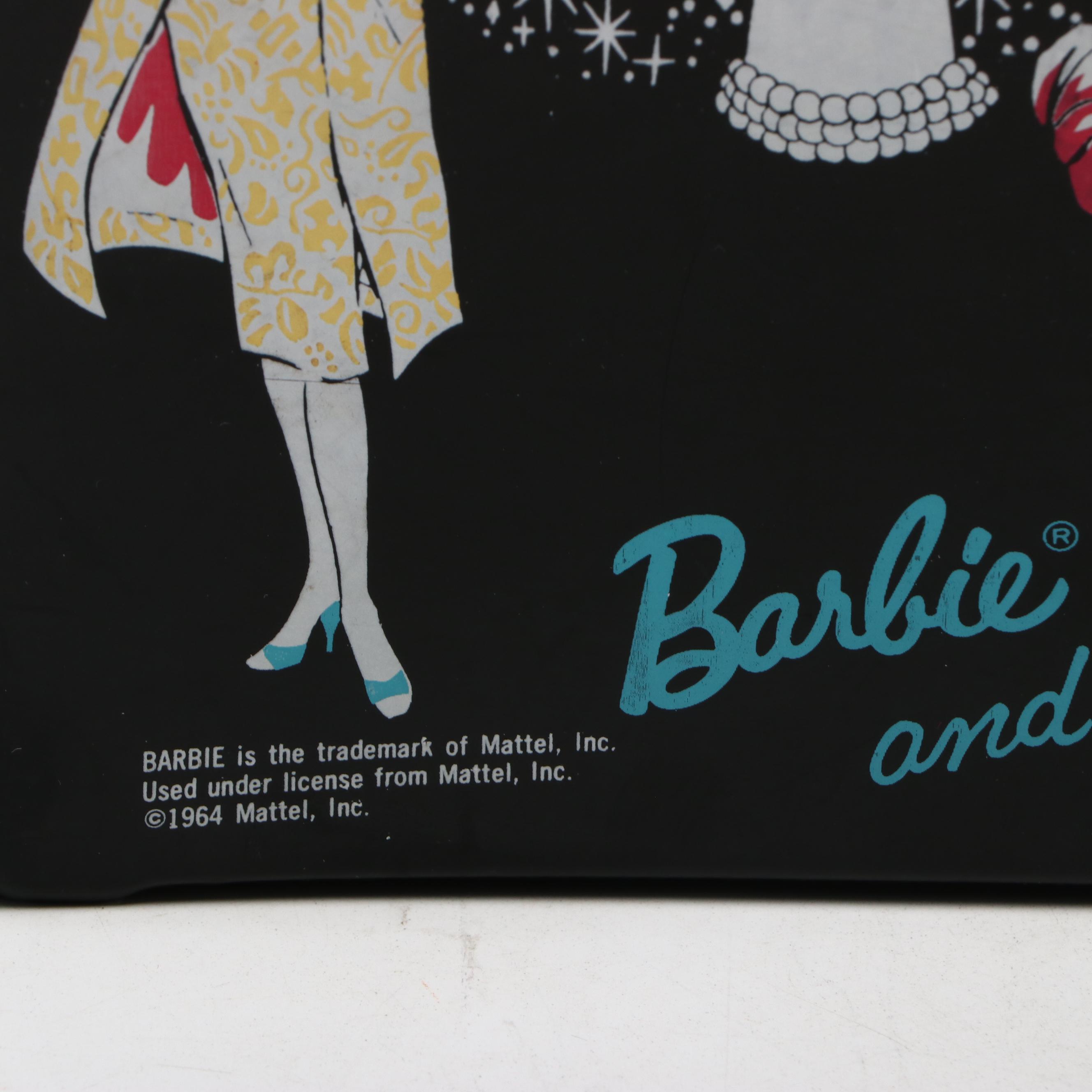 Barbie and Midge Lunch Box with Deskette Vinyl Portfolio, Mid-20th Century