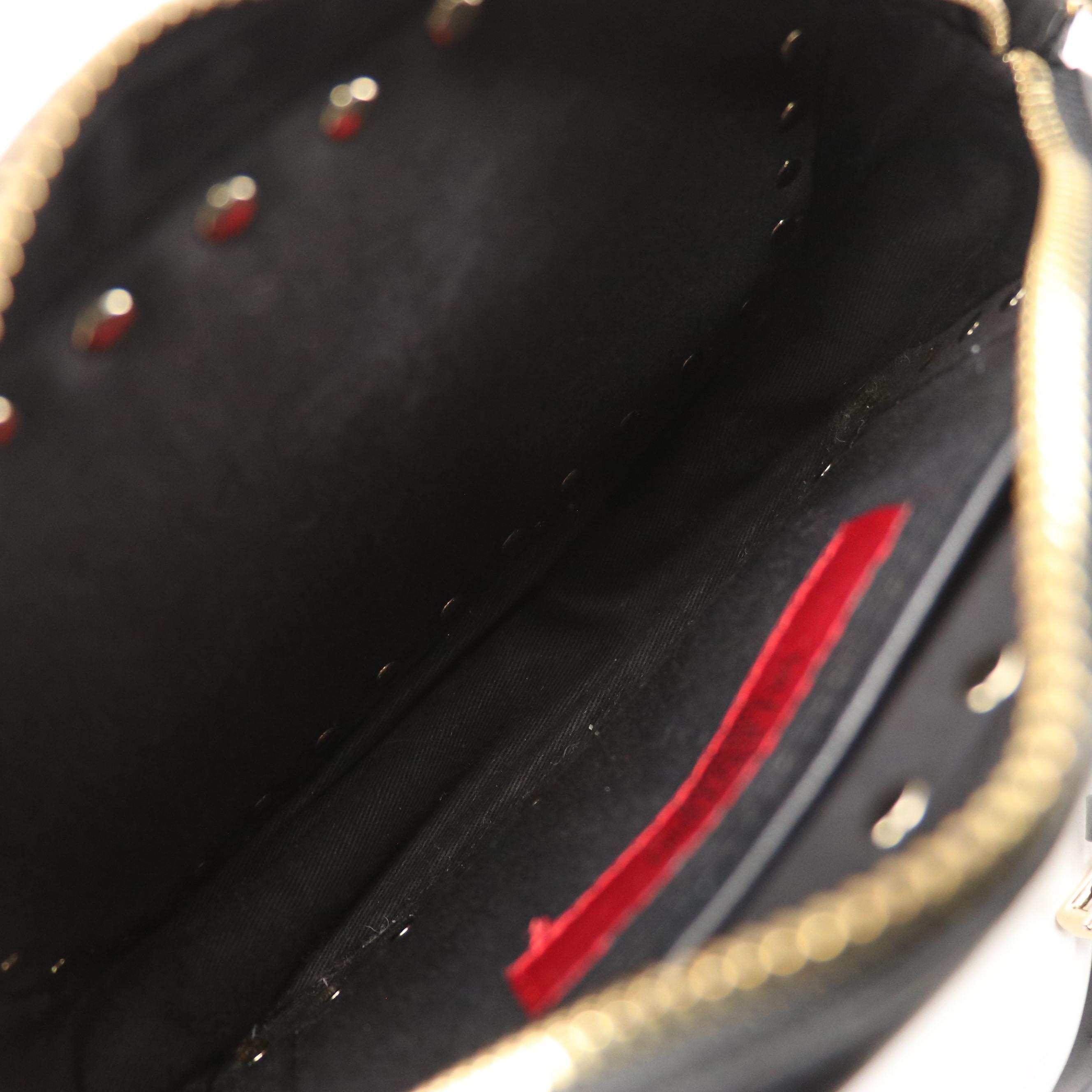 Valentino Garavani Rockstud Crossbody Bag in Black Calfskin Leather