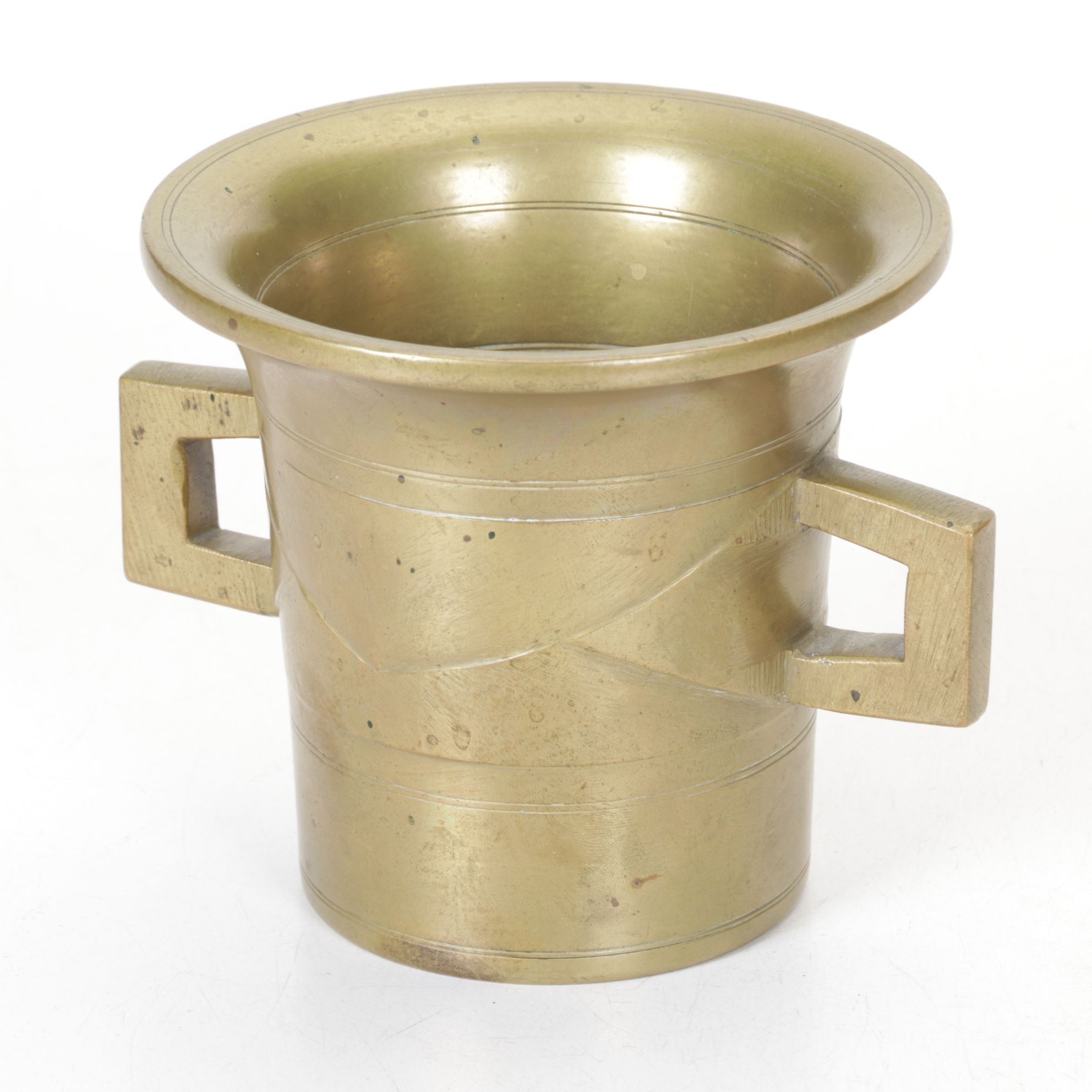Solid Brass Mortar & Pestle, Early to Mid-20th Century
