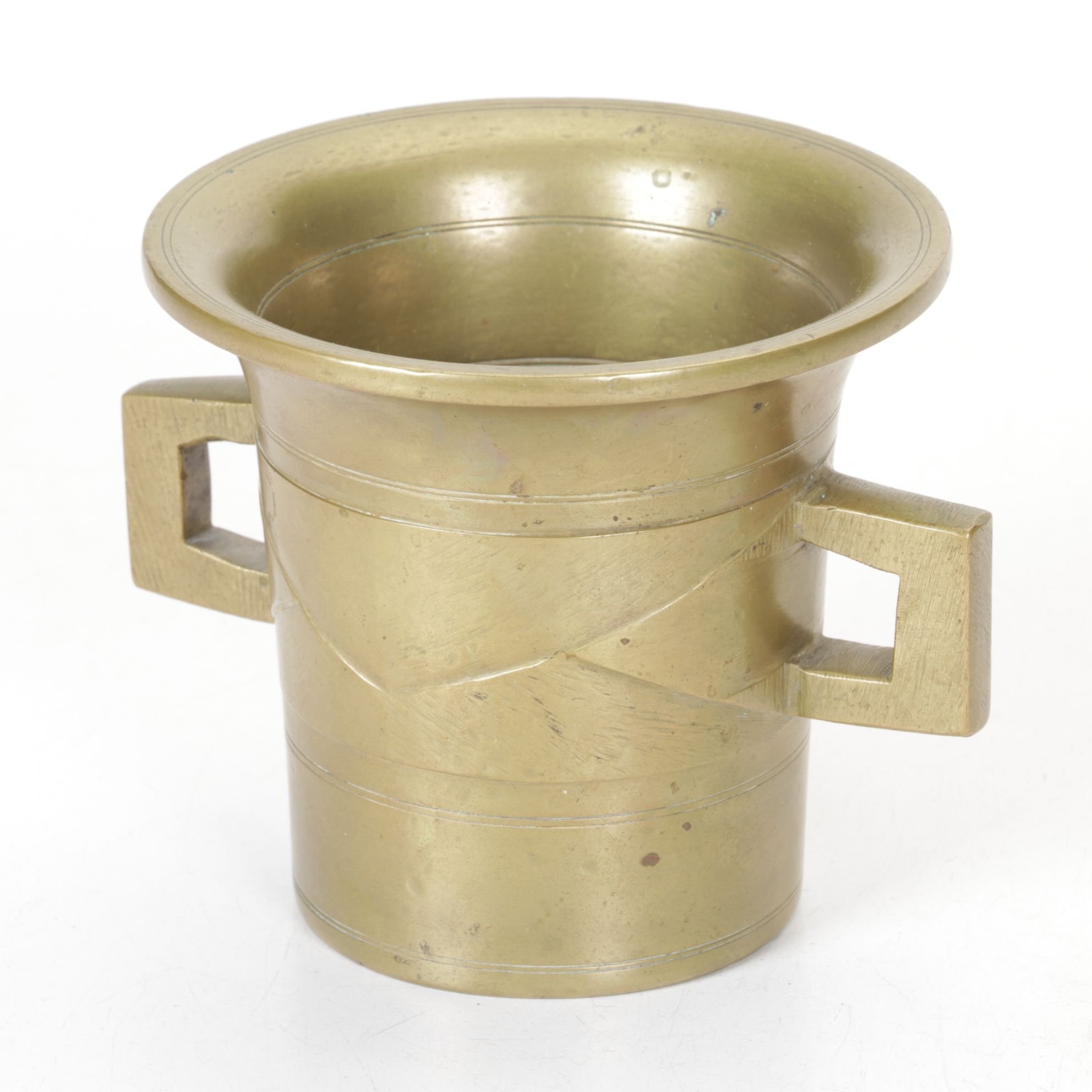 Solid Brass Mortar & Pestle, Early to Mid-20th Century