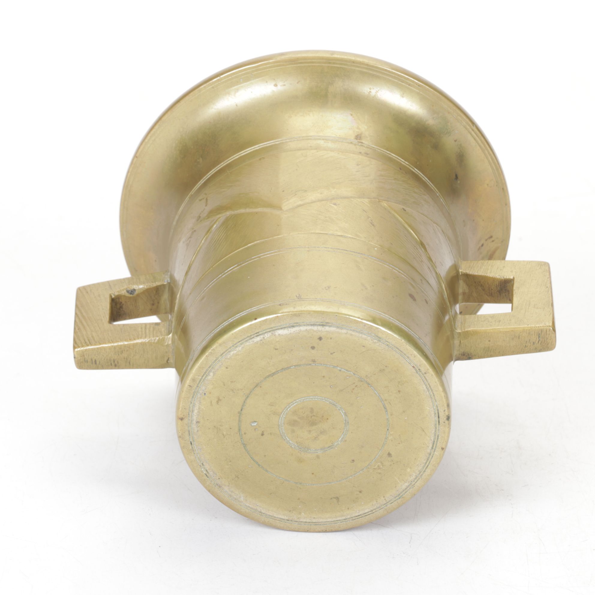 Solid Brass Mortar & Pestle, Early to Mid-20th Century