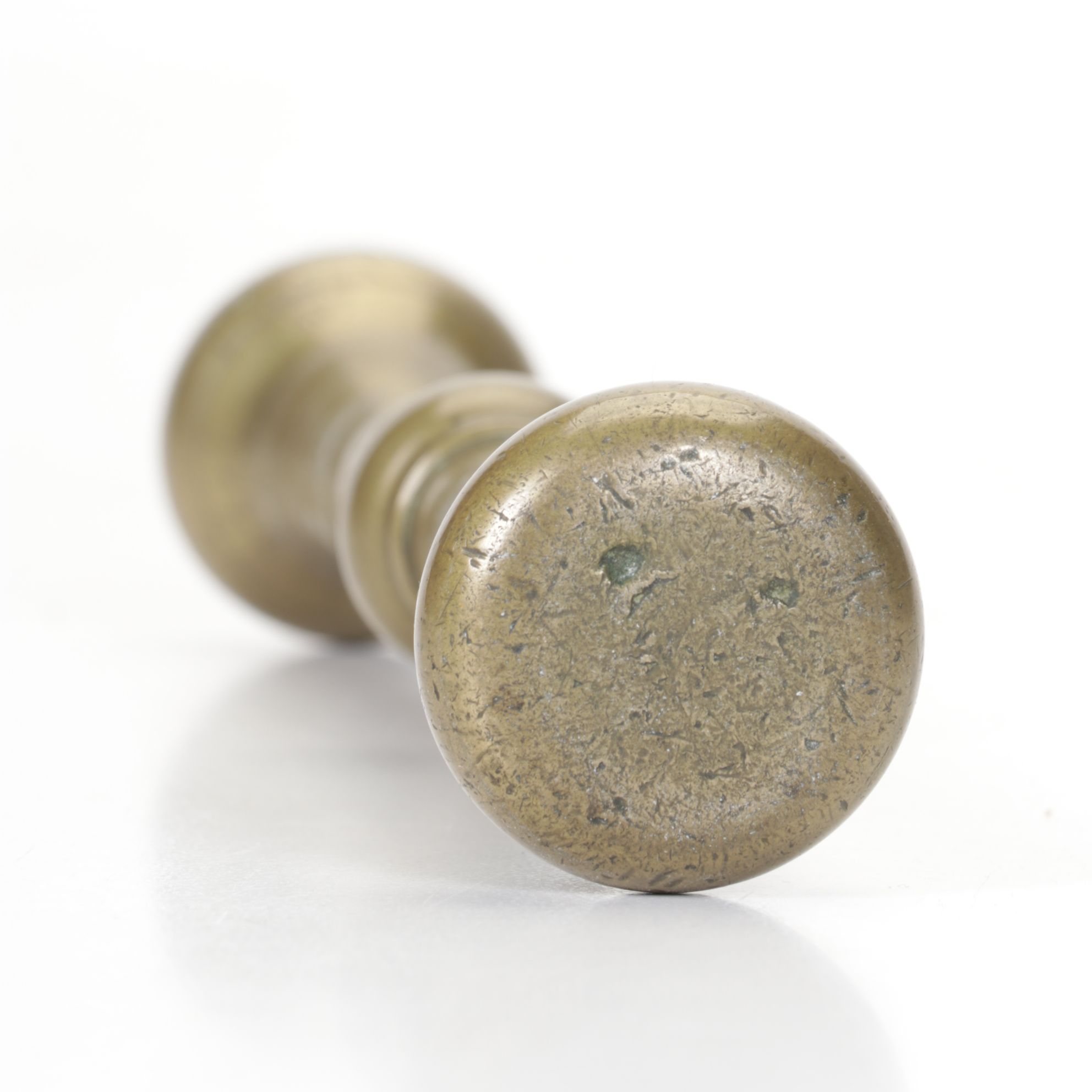 Solid Brass Mortar & Pestle, Early to Mid-20th Century